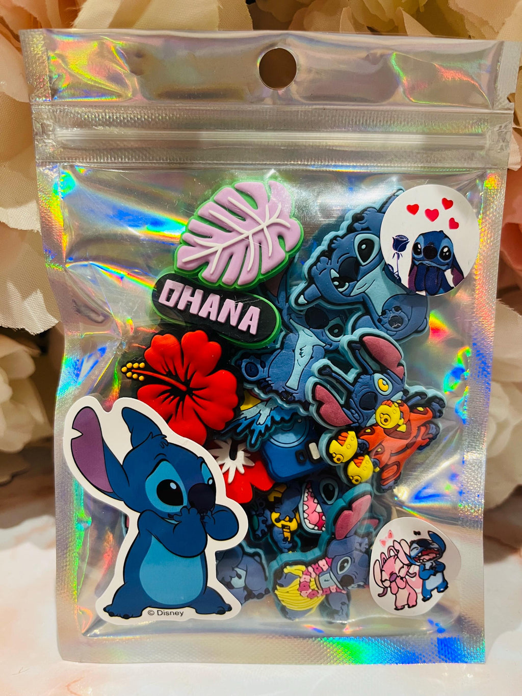 Stitch Croc Charms Party Favor Bags - 12 Piece Set