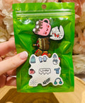Christmas Jelly Cat Croc Charms: Xmas Eve Box Fillers - Pack of 8