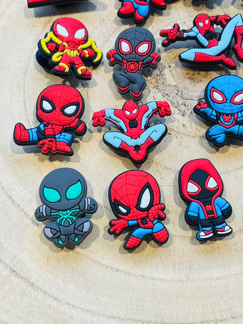 Spiderman Croc Charms - Pack of 16 PVC Shoe Charms