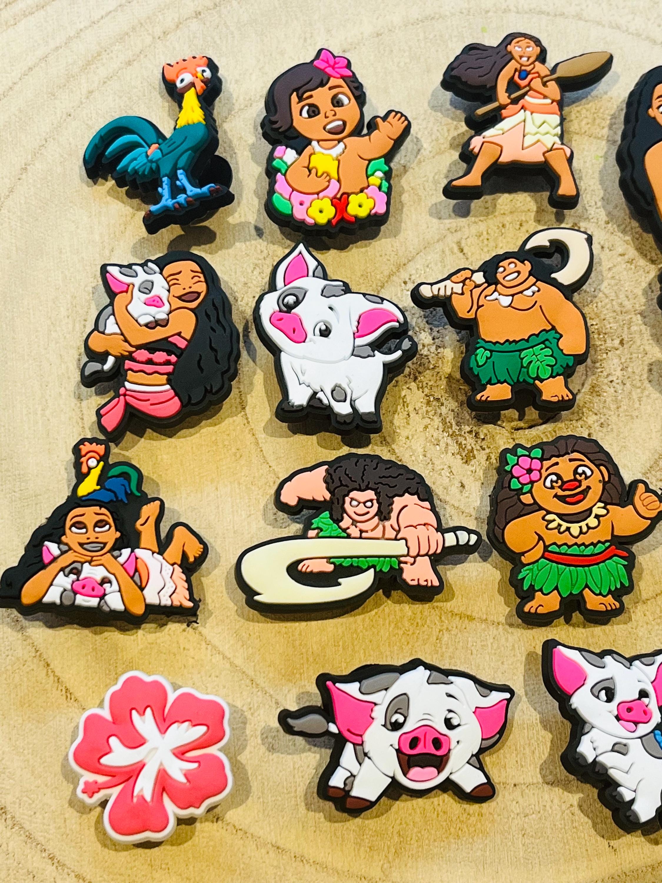 Moana Croc Charms - Set of 15 PVC Shoe Jibbitz