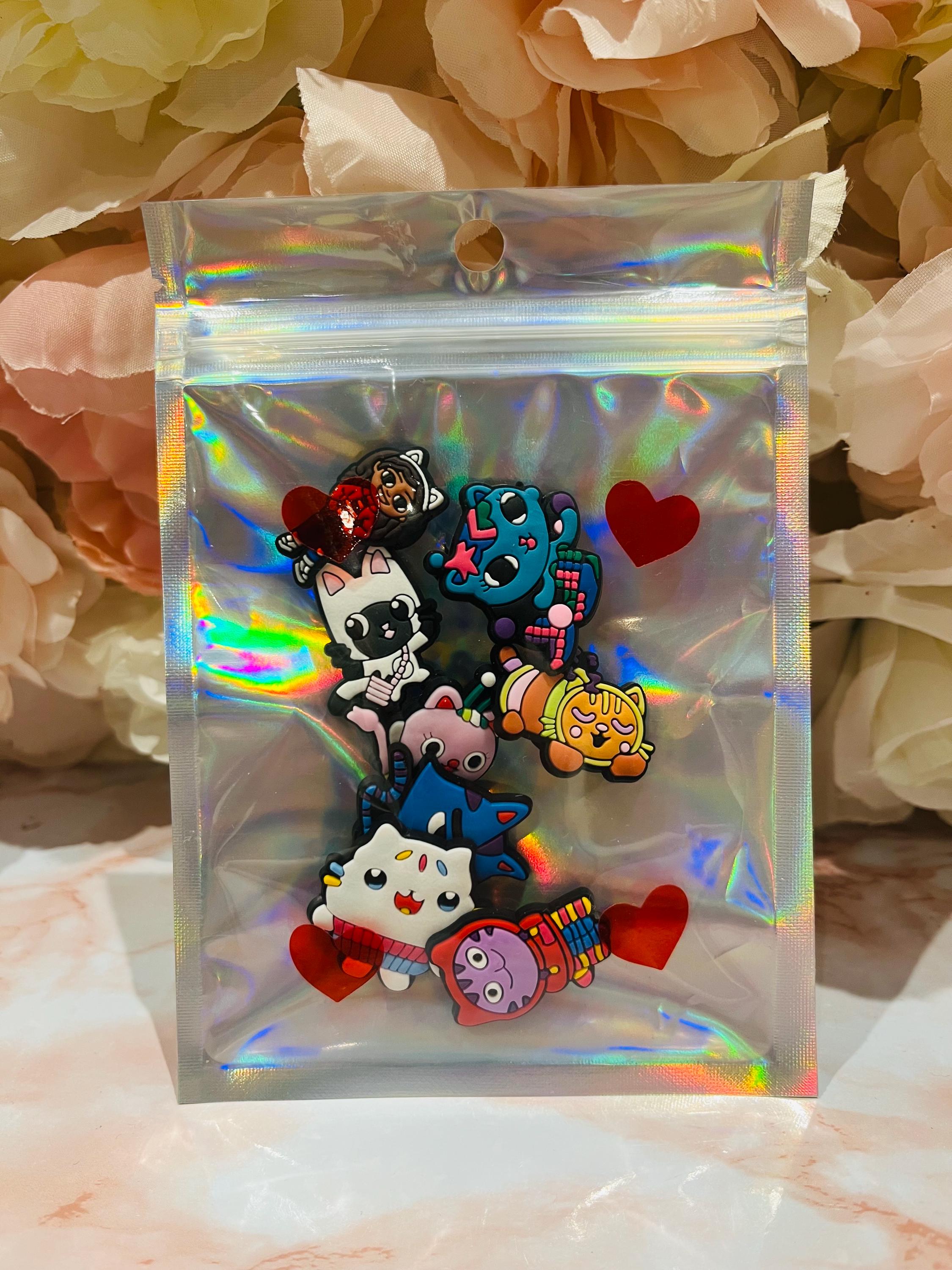 Set of 8 Gabby Dolls House Croc Charms