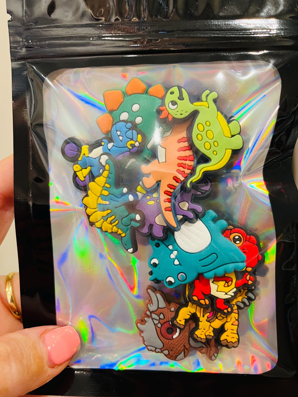 Dinosaur Croc Charms: Shoe Accessories Bundle - Set of 10