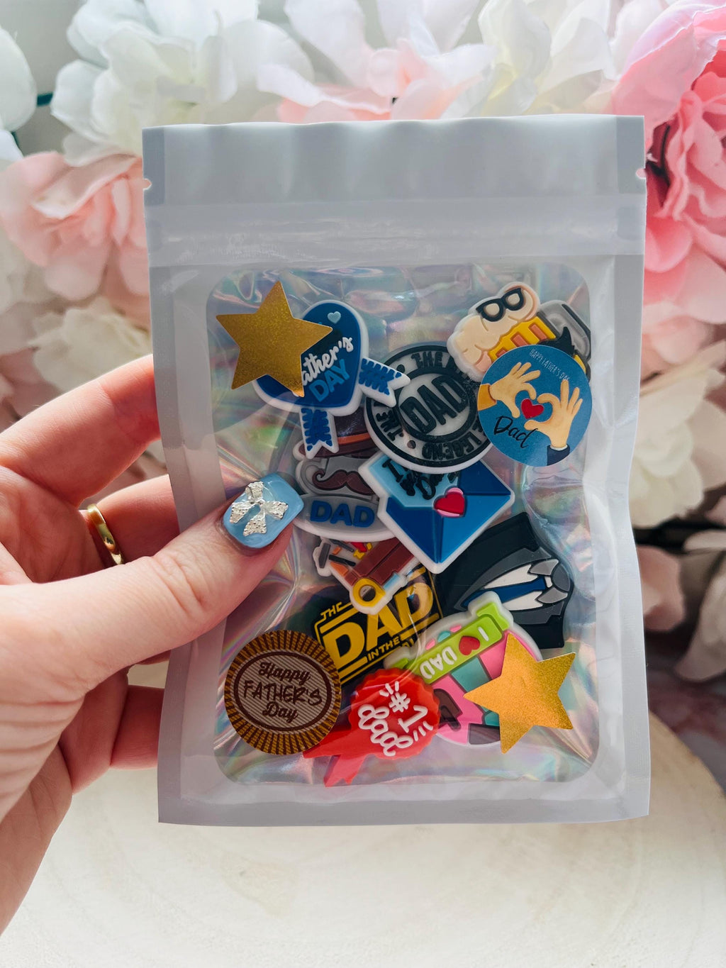 Fathers Day Gift Set Croc Charms Best Dad Pack of 10 Clog Charms Special Dad