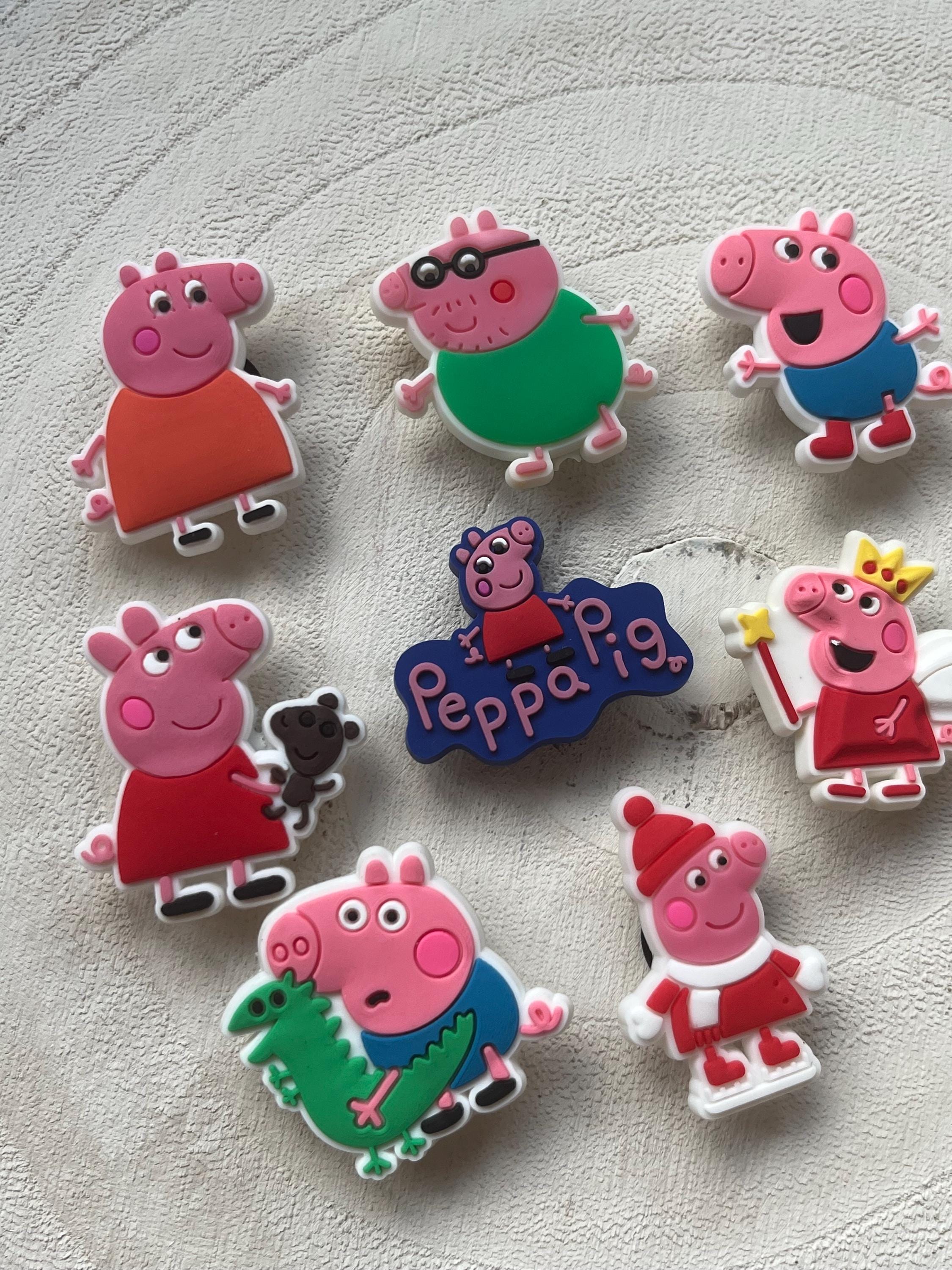 Peppa Pig Croc Charms: Family Pack of 8, PVC Shoe Decoration