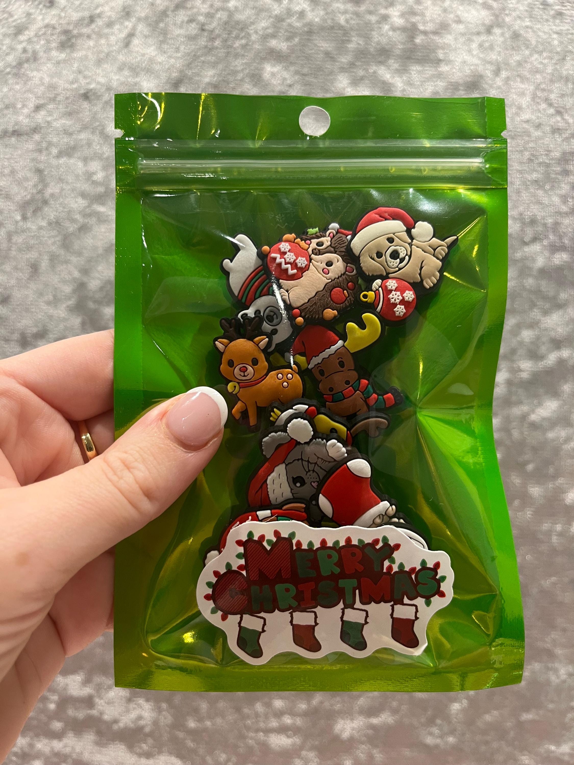 Animal Christmas Croc Charms: PVC Shoe Accessories - 10 Pack