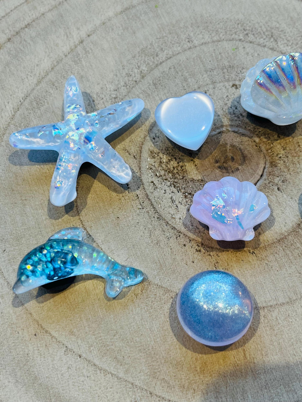 Sea Life Shoe Charms - Pearl, Dolphin, Starfish - Croc & Clog Decoration