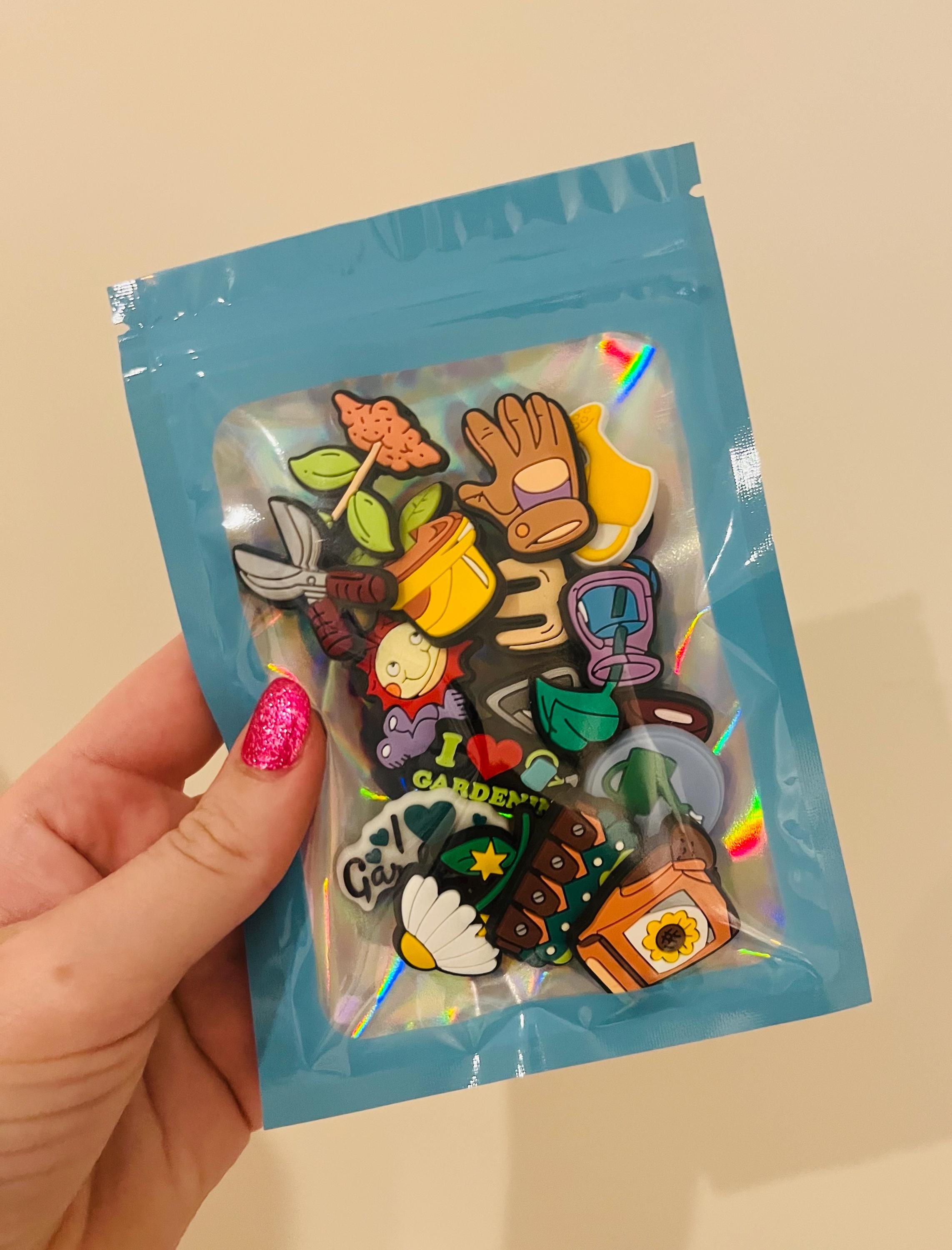 Gardening Croc Charms - 15 Piece Colorful Garden Clog Shoe Accessories