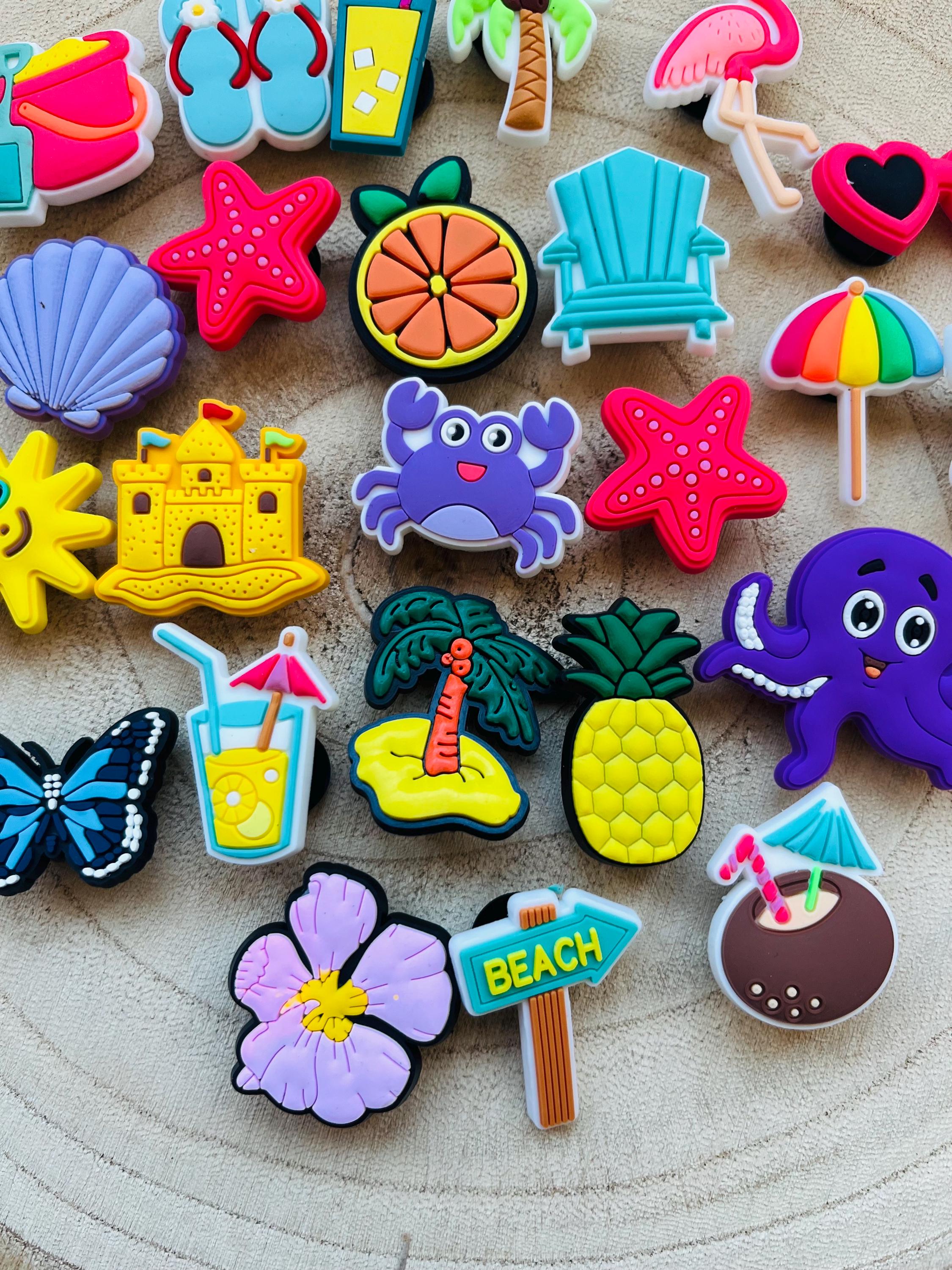 Beach Croc Charms: Summertime Family Pack, 25 Piece Clog Accessories