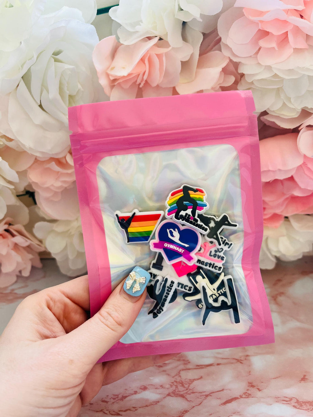 Set of 9 Gymnastics Croc Charms For Crocs Clog Shoe Fashion Accessories