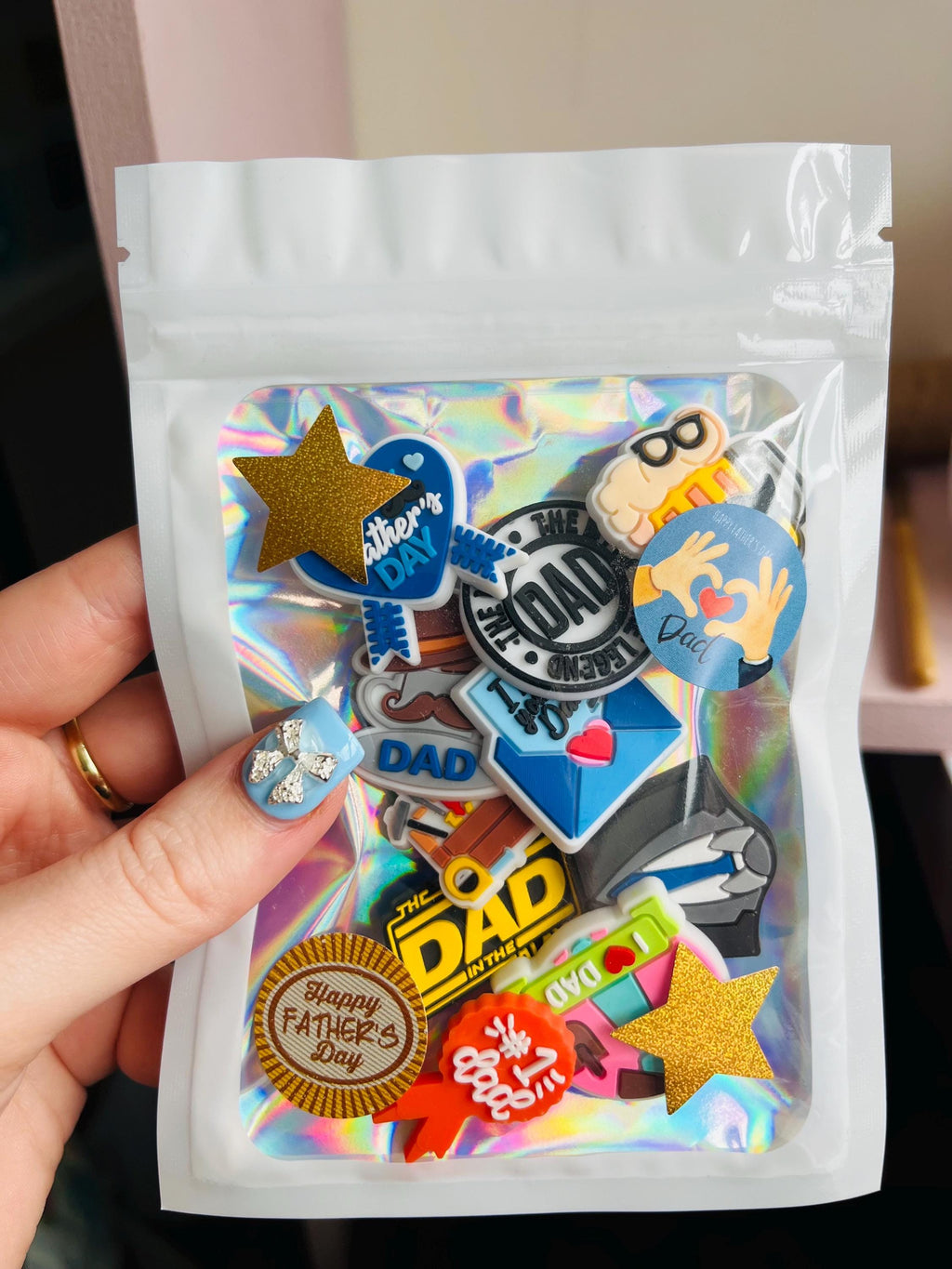 Fathers Day Gift Set Croc Charms Best Dad Pack of 10 Clog Charms Special Dad