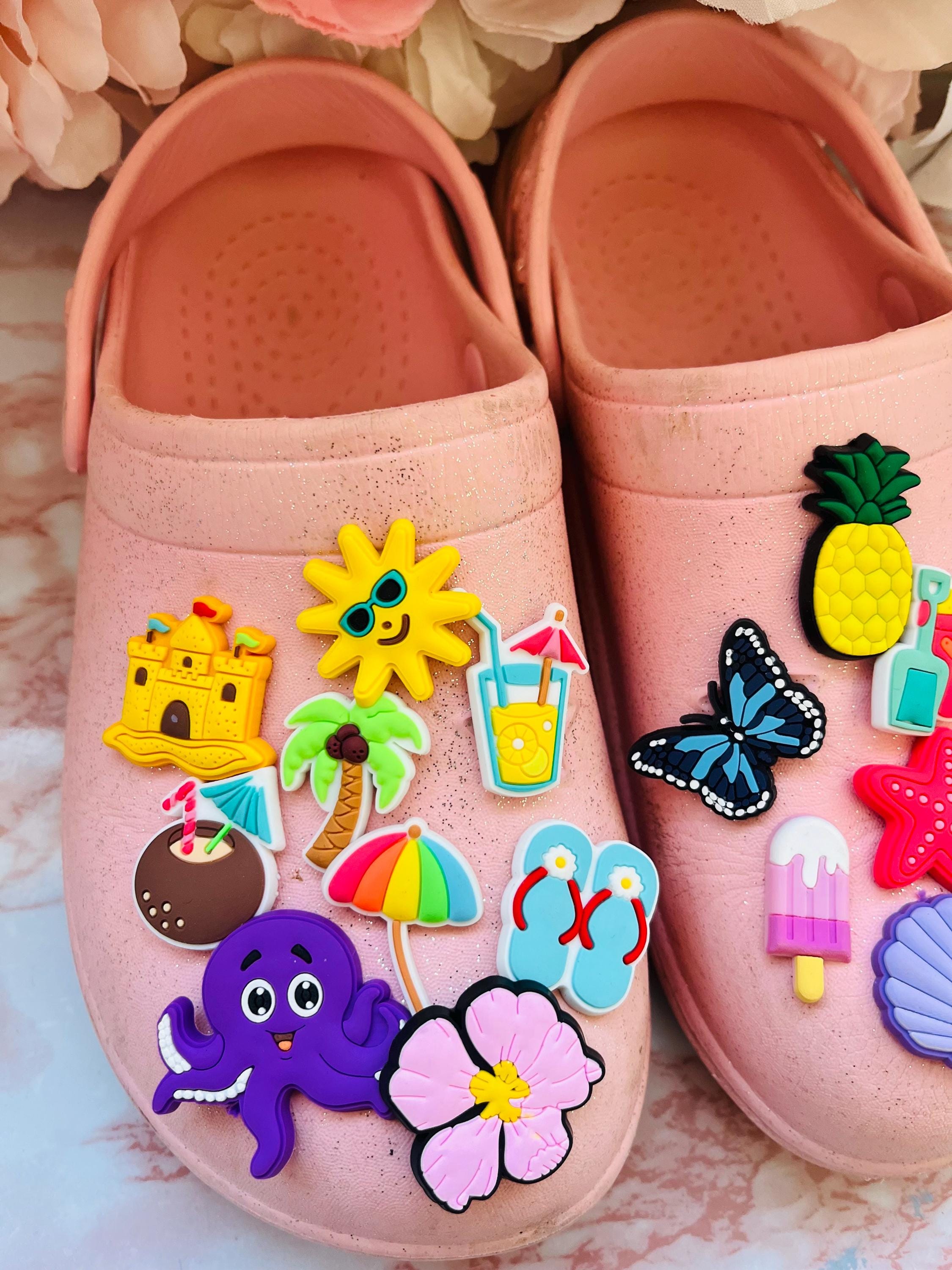 Summer Clog Shoe Charms for Crocs: Vacation Bundle, 25-Piece