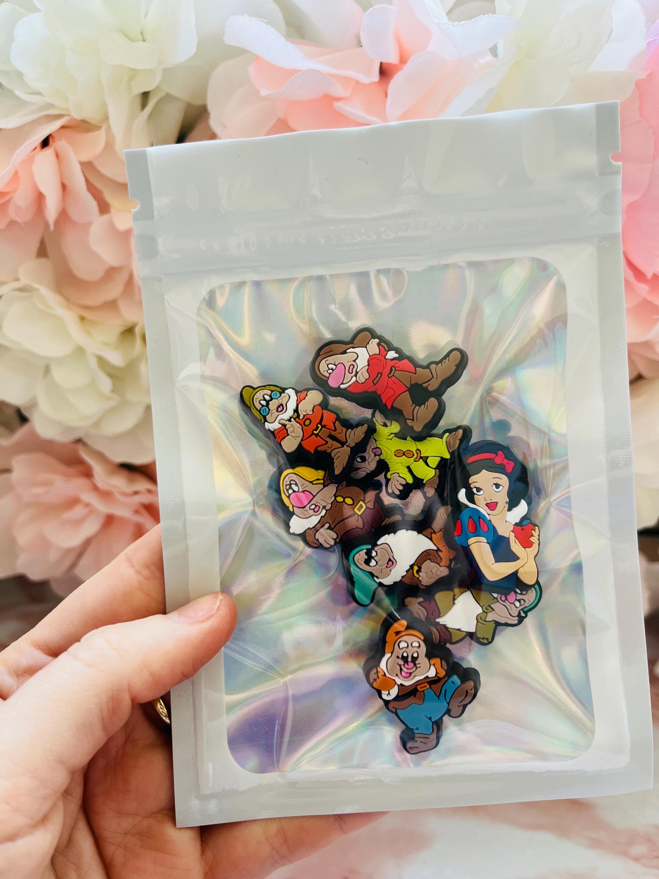 Snow White Croc Charm Pack Set of 8 | Seven Dwarfs & Snow White | Disney Croc Charms | Disneyland | Shoe Accessories | Clogs | Girls Crocs