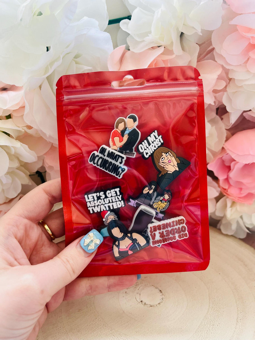 Gavin & Stacey Croc Charms: British Sitcom Shoe Accessories - Pack of 8