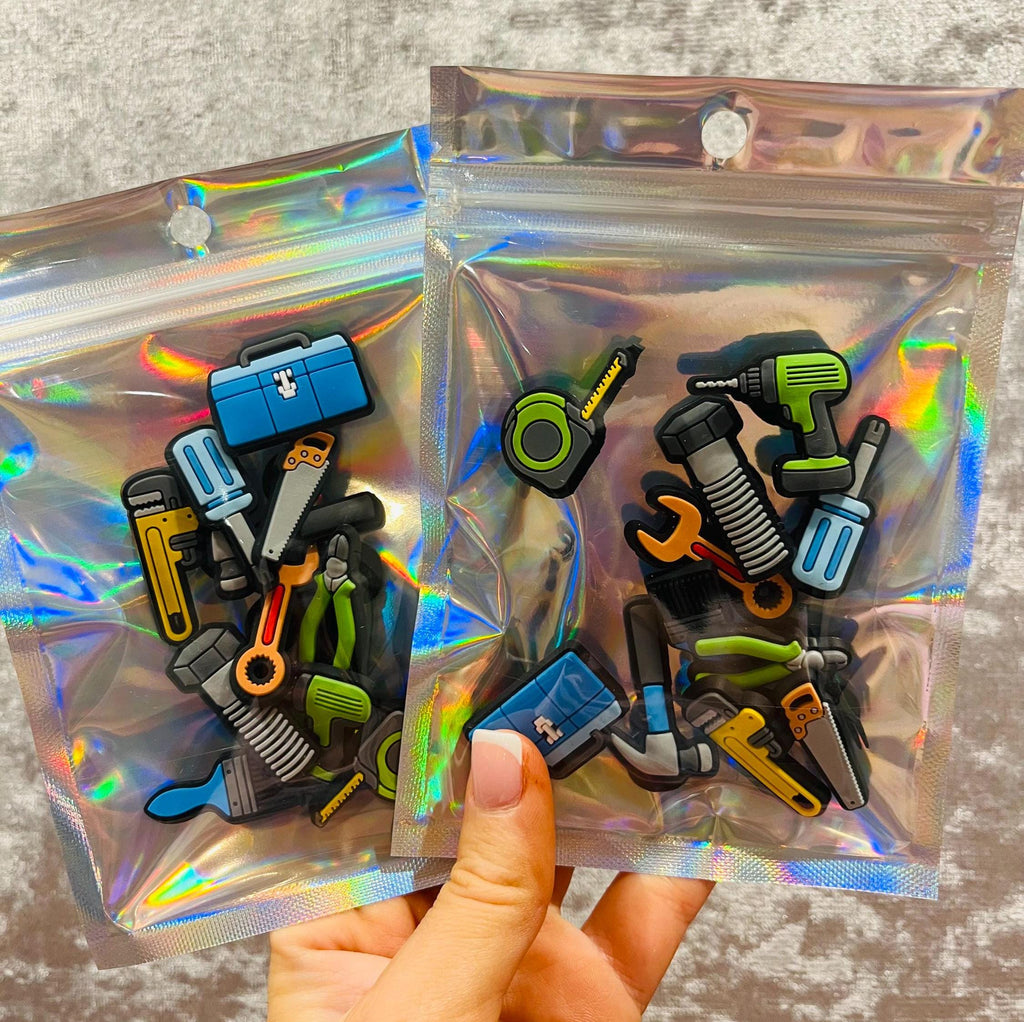 Tool Croc Charms | PVC Clog Shoe Decoration, Pack of 11