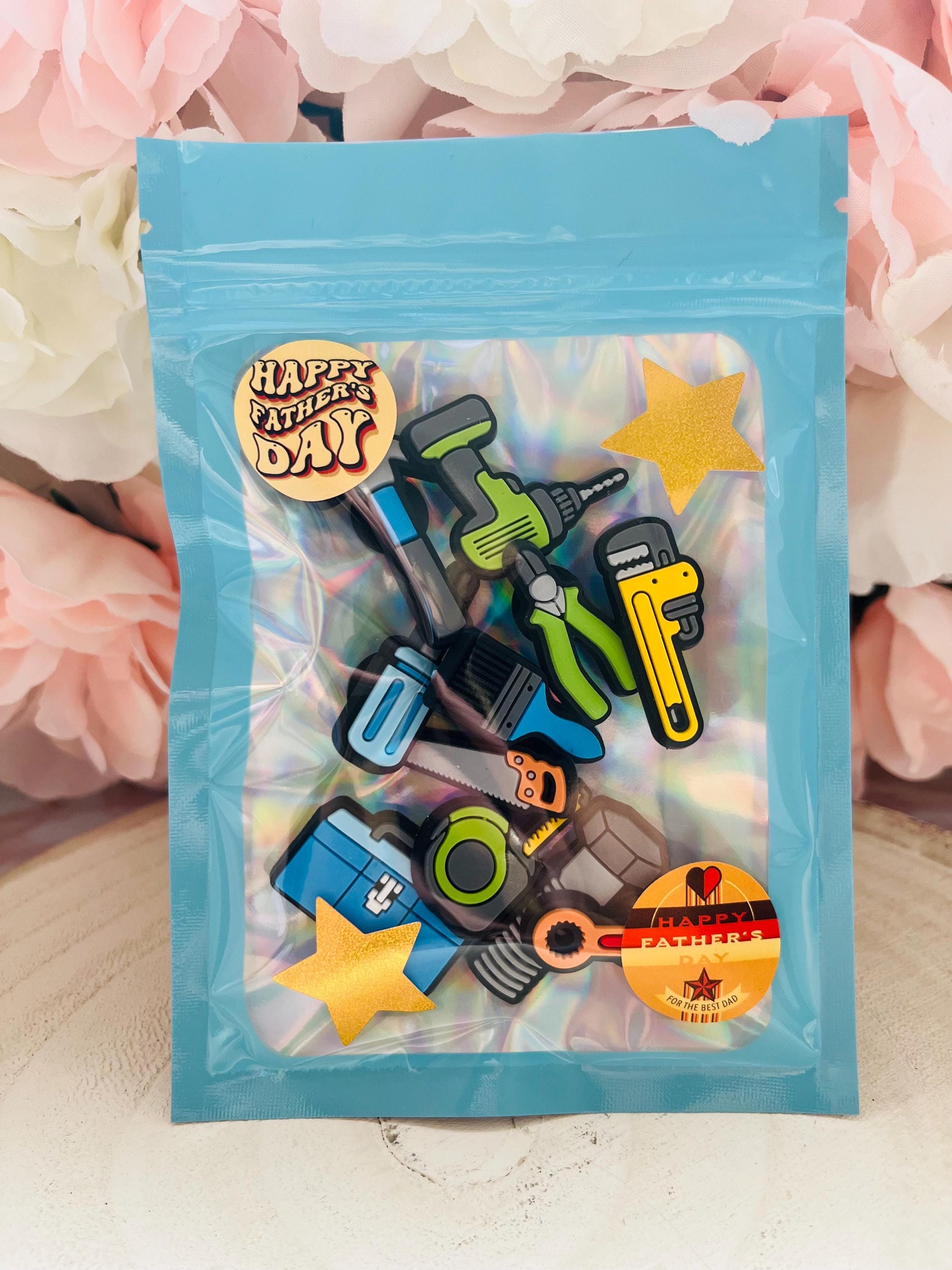 Tool Box Croc Charms: Father's Day Clog Shoe Accessories - 11 Piece Set