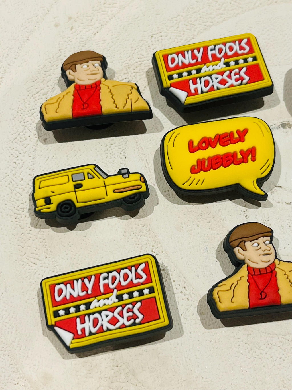 Set of 8 Only Fools & Horses Croc Charm Set PVC