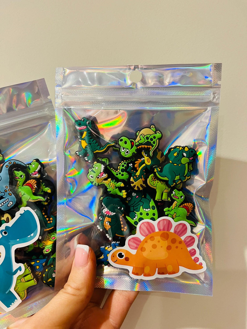 Dinosaur Croc Charms: 14-Piece PVC Shoe Accessories Bundle