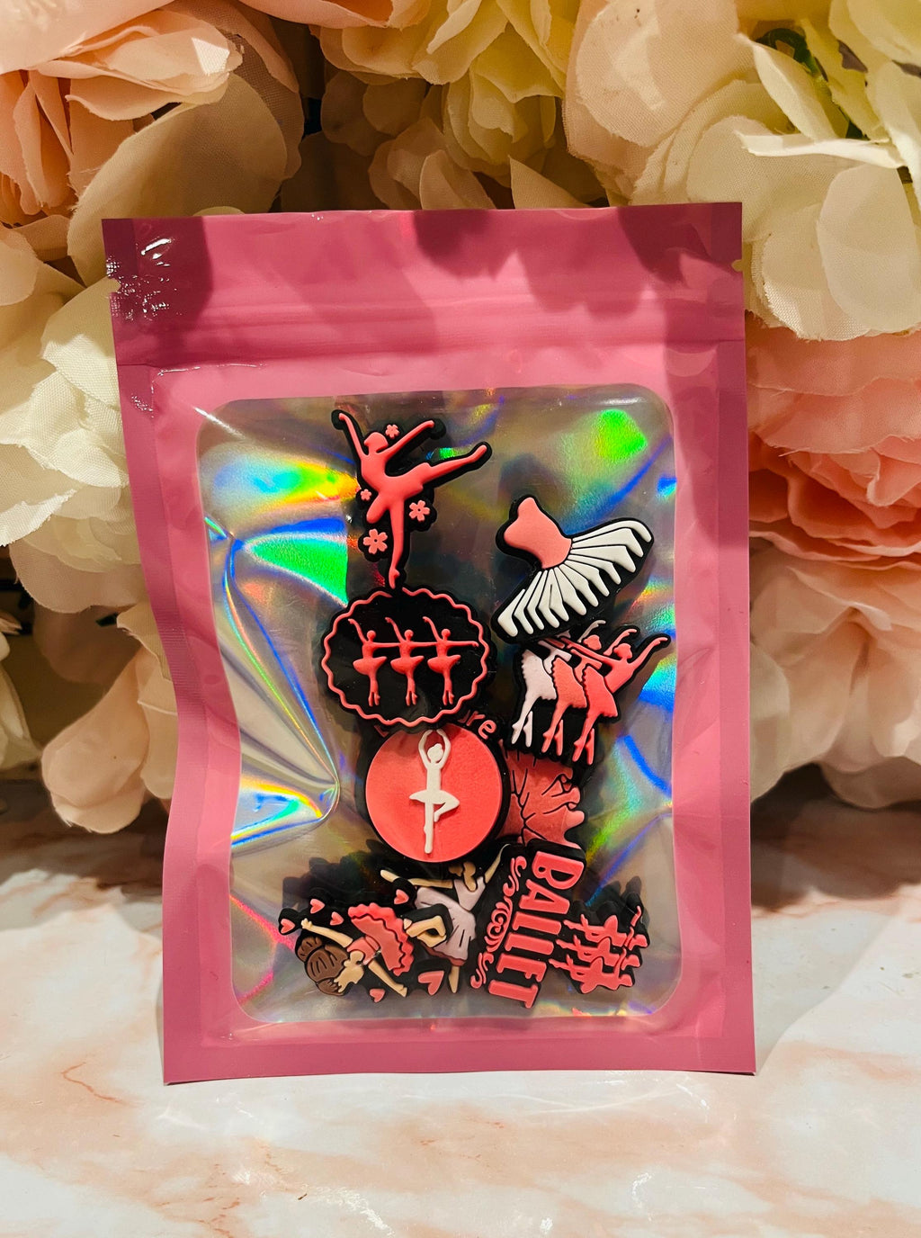 Ballet Croc Charms: Ballerina Dance Shoe Accessories, Set of 9