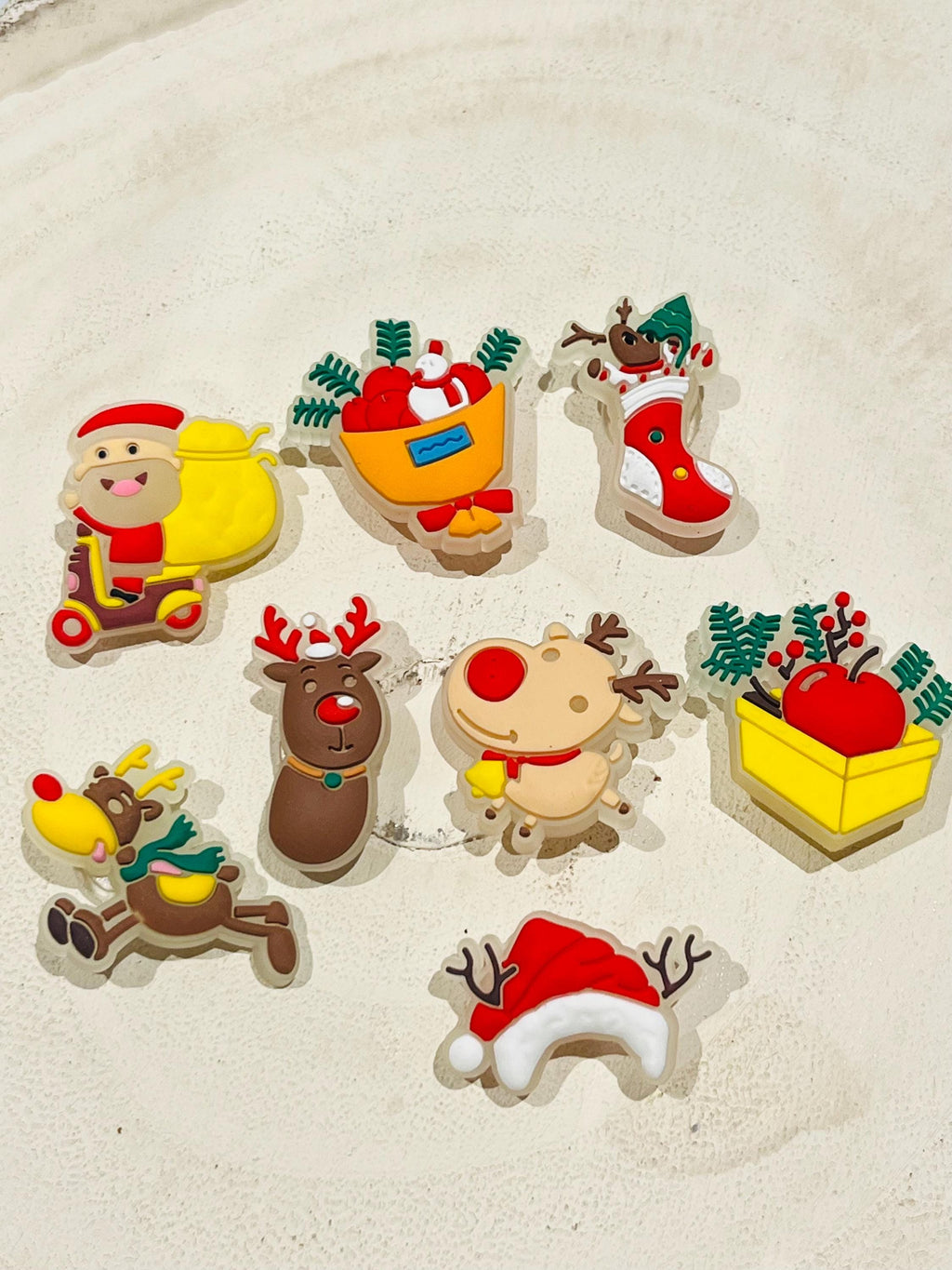 Christmas Croc Charms: Festive PVC Shoe Decoration (Set of 8)