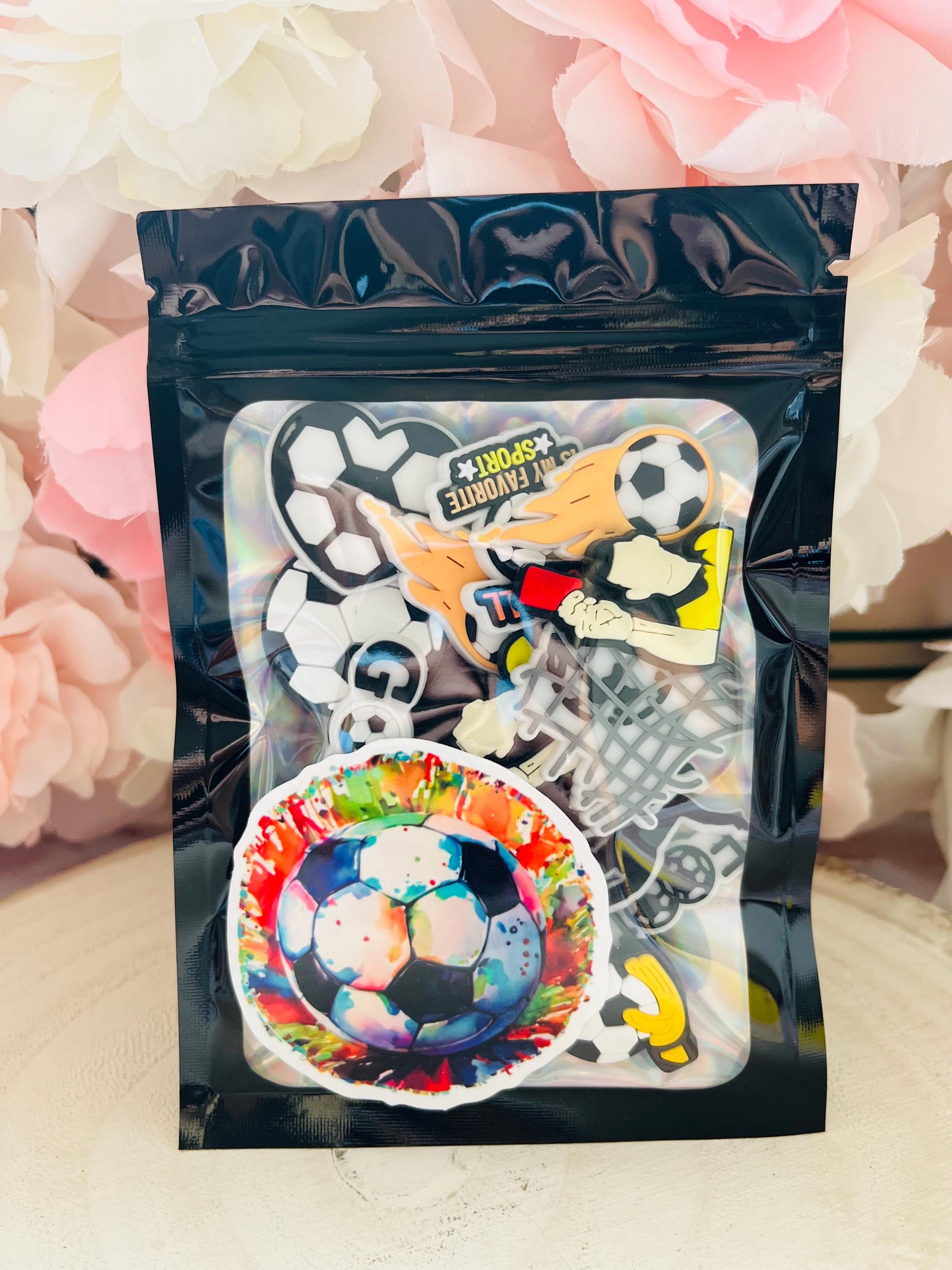 Pack of 19 Boys Football Clog Croc Charms Jibbitz Bundle