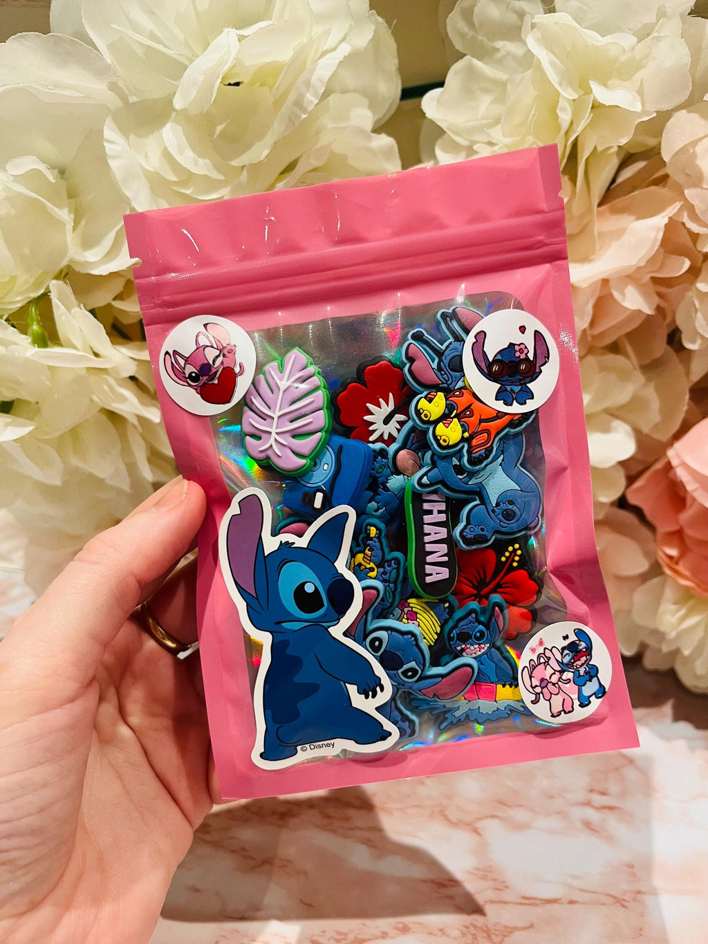 Set of 12 Stitch Disney Shoe Charms