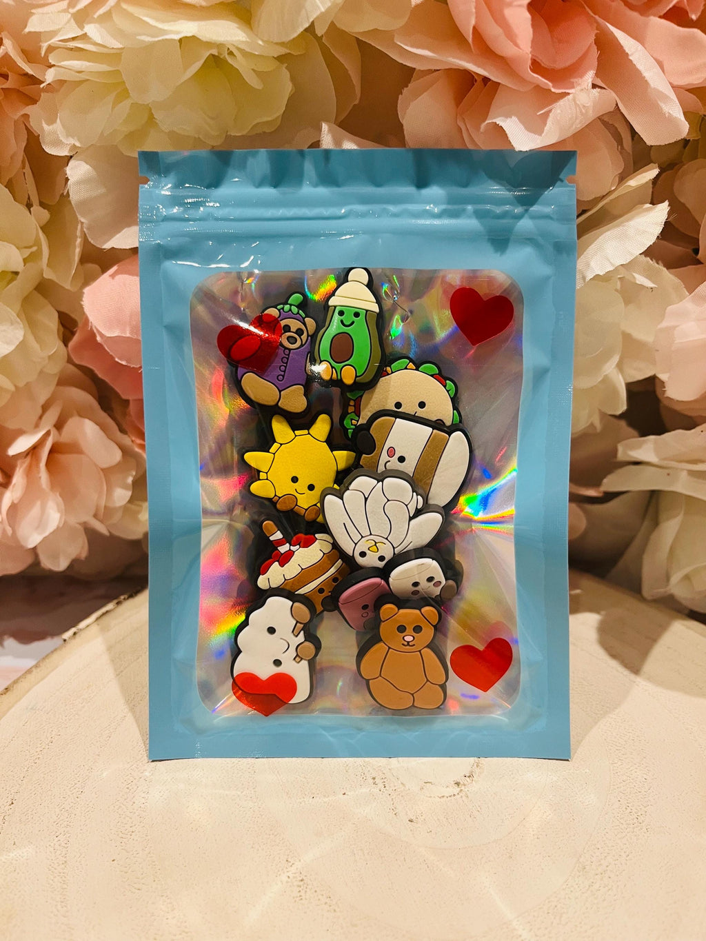 Set of 10 Jelly Cat Croc Charms PVC Shoe Accessories