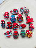 Pack of 16 Spiderman Boys Superhero Croc Charms For Clogs