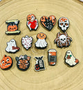 Halloween Croc Charms: Spooky Shoe Accessories, Set of 13