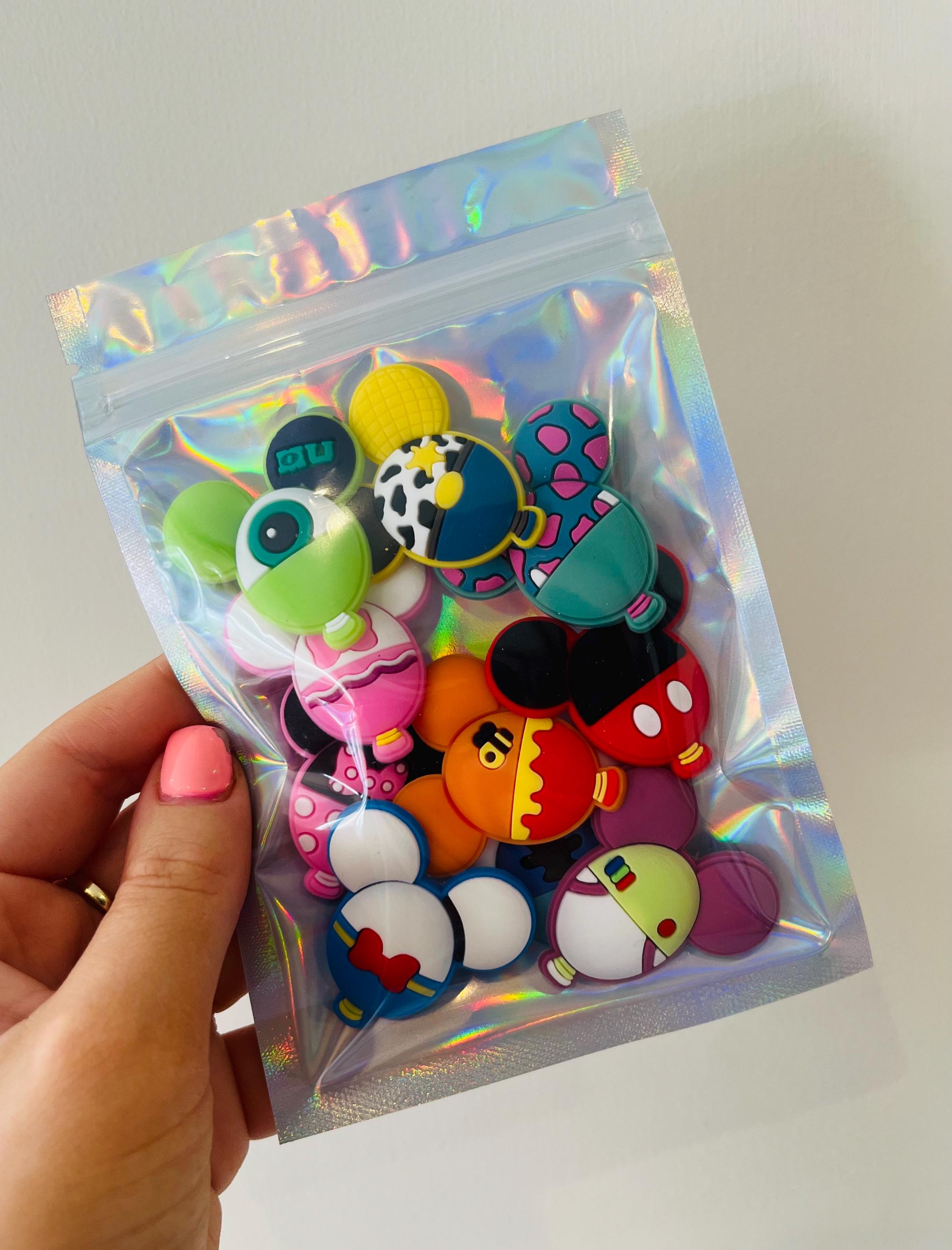 Set of 10 Disney Croc Charms | Minnie Mickey Buzz Stitch Jessie Monster Inc Disneyland Croc Charms Kids Shoe Accessories Clog Charms
