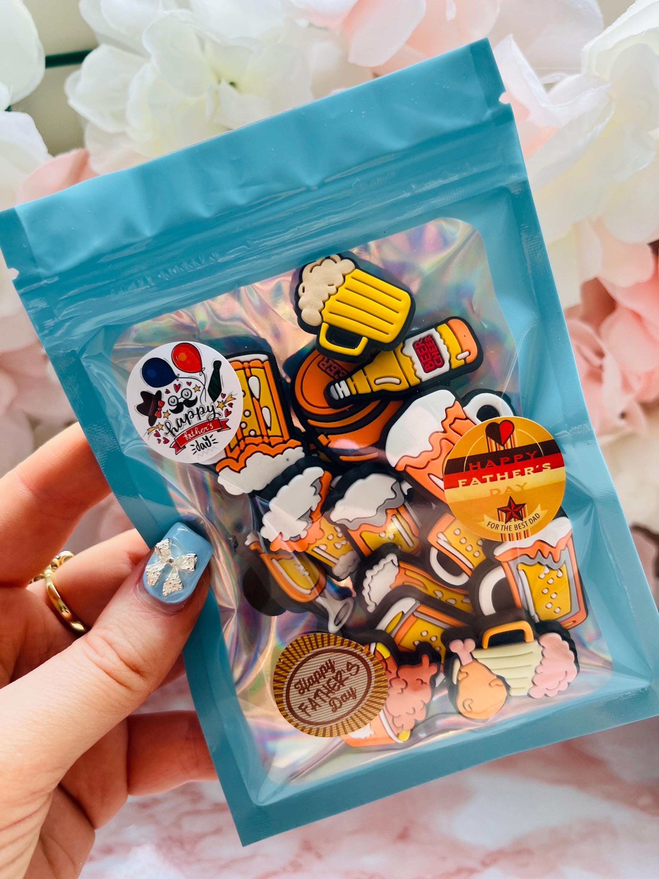 Beer Croc Charms: 15-Piece PVC Shoe Accessories