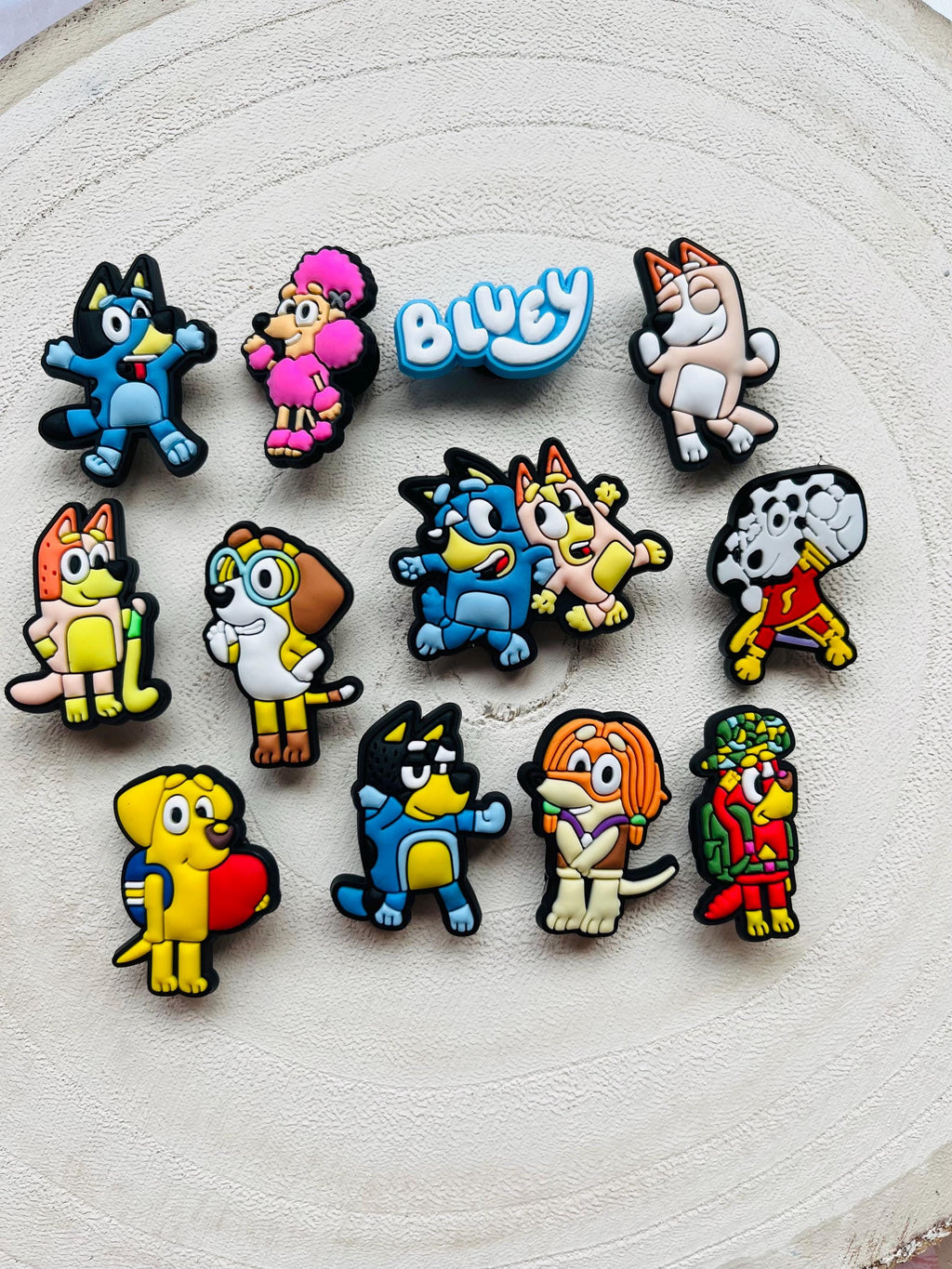 Bluey Croc Charms - Set of 12 PVC Shoe Accessories