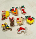 Christmas Croc Charms: Festive PVC Shoe Decoration (Set of 8)