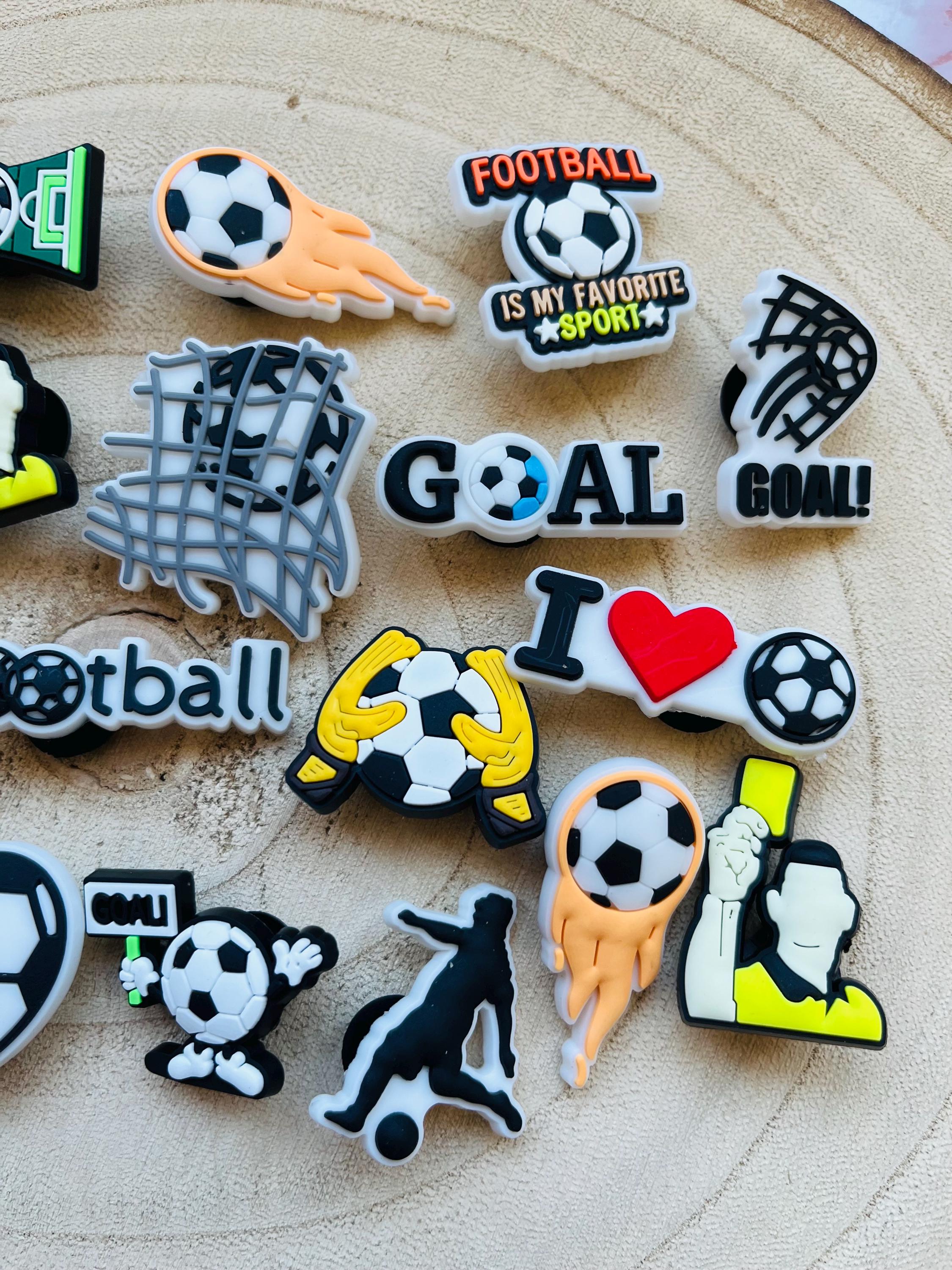 Huge Pack of Boys Football Croc Charms