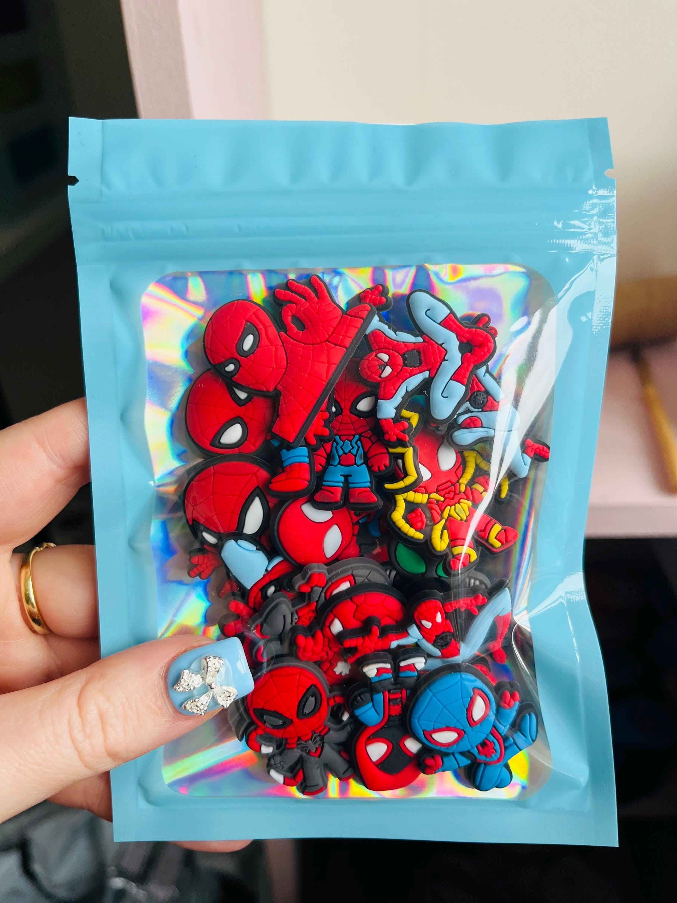 16 Spiderman Superhero Marvel Croc Charms For Boys Holiday Clog Shoe Accessories BUNDLE