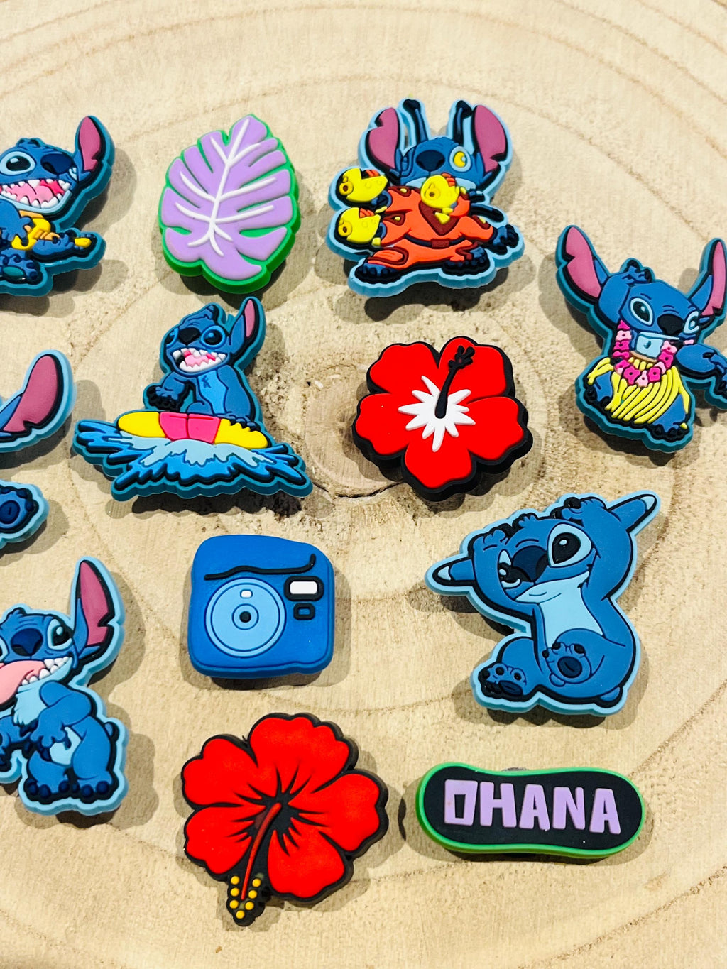 Stitch Croc Charms Party Favor Bags - 12 Piece Set