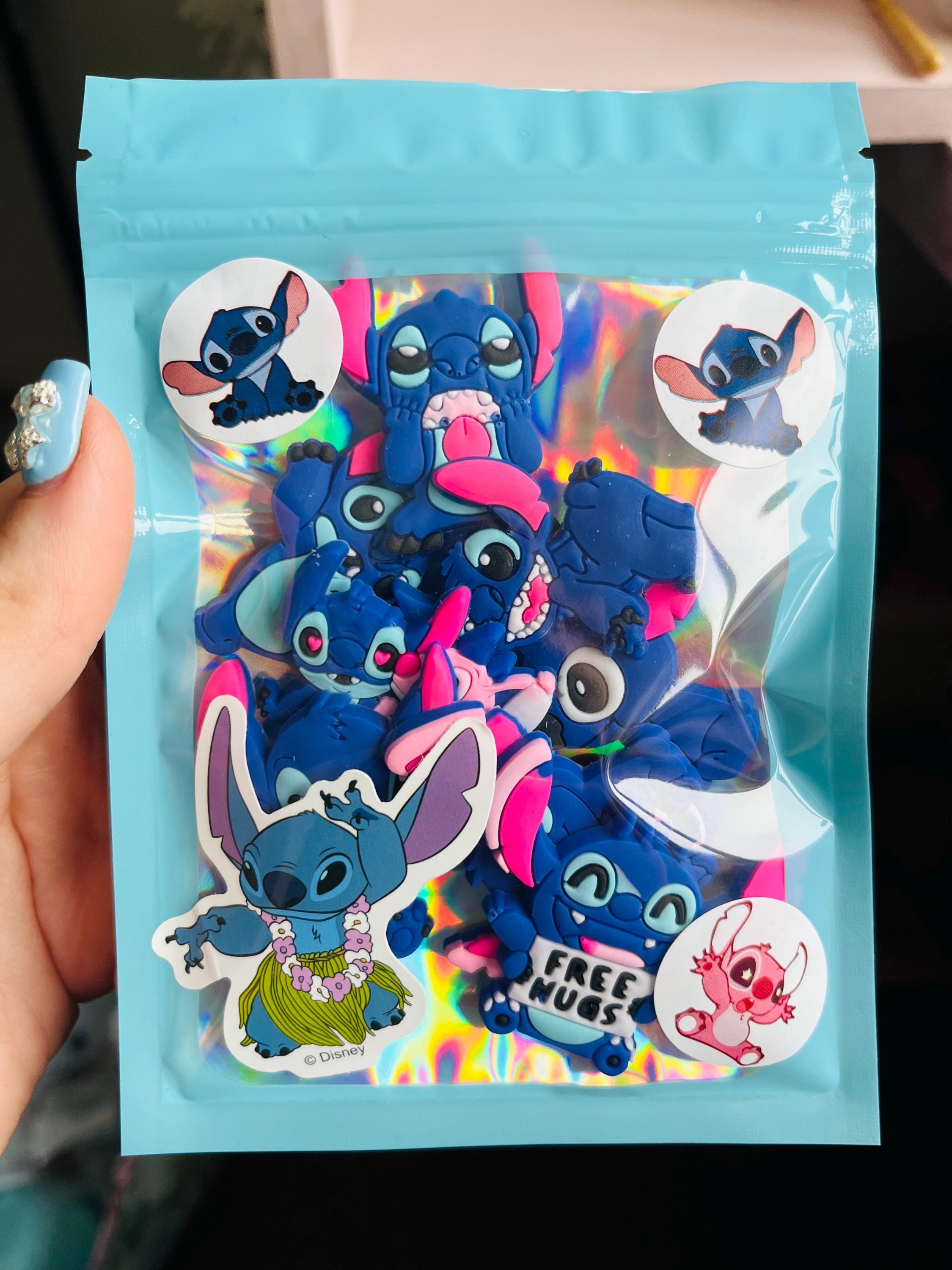 Pack of 8 Stitch Croc Charms Lilo & Stitch Disney Shoe Accessories