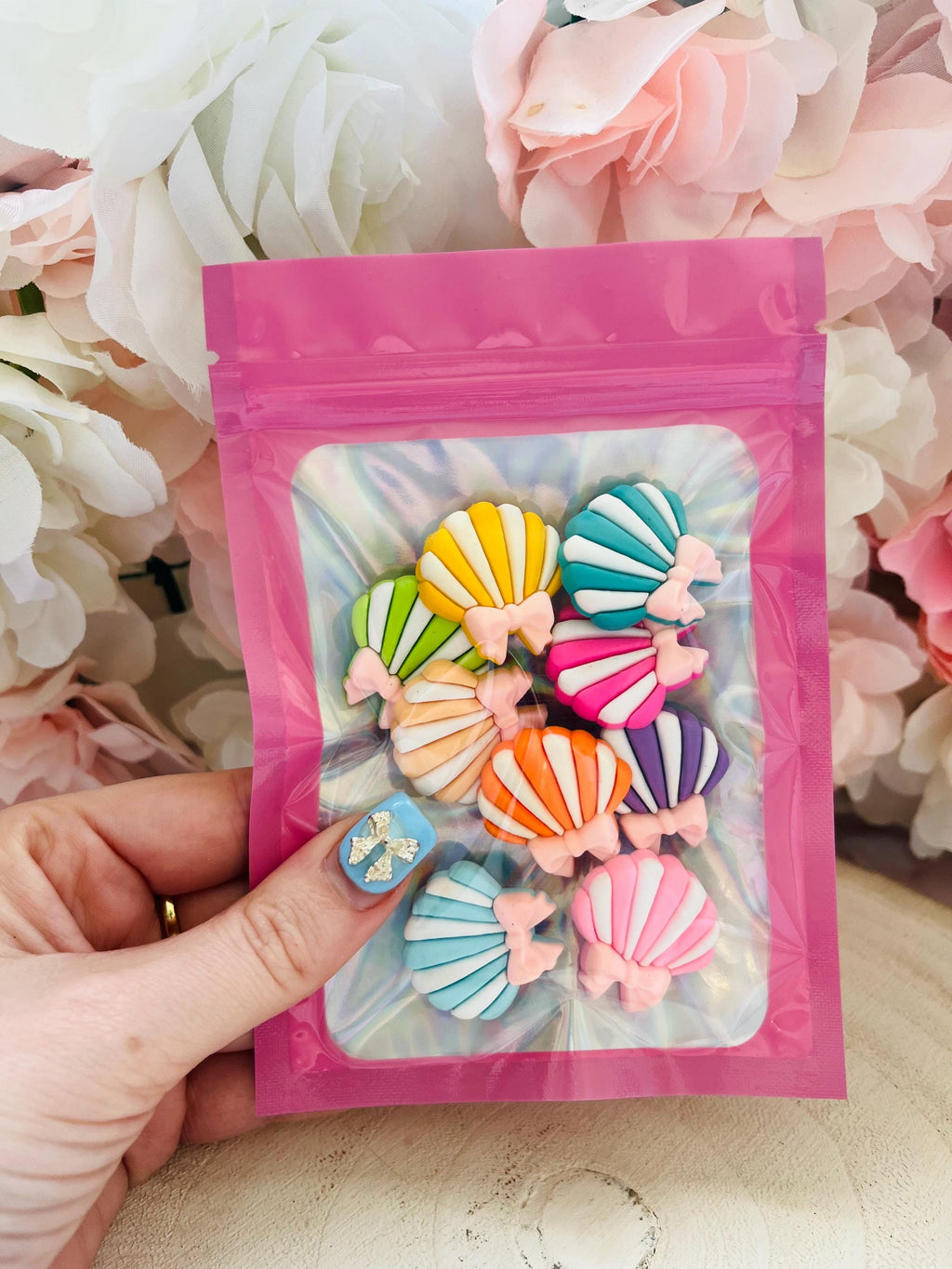 Seashell Croc Charms: Summer Beach Holiday Set