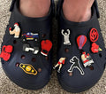 Sport Boxing Croc Charms: Sports Shoe Accessories - Set of 12