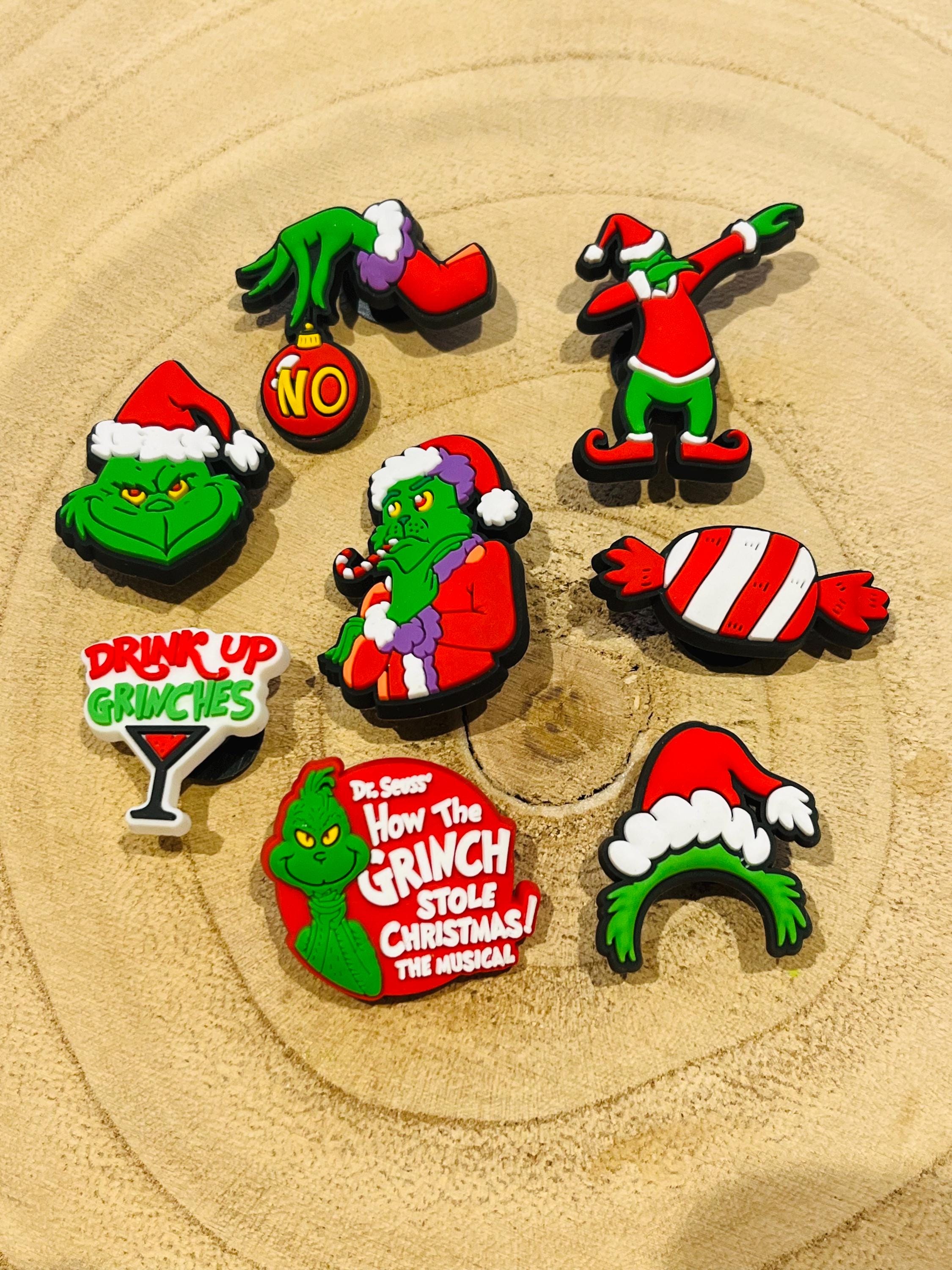 Christmas Gift Ideas The Grinch Croc Charms Bundle Different Bags Avaliable Funny Xmas Gifts For Dad