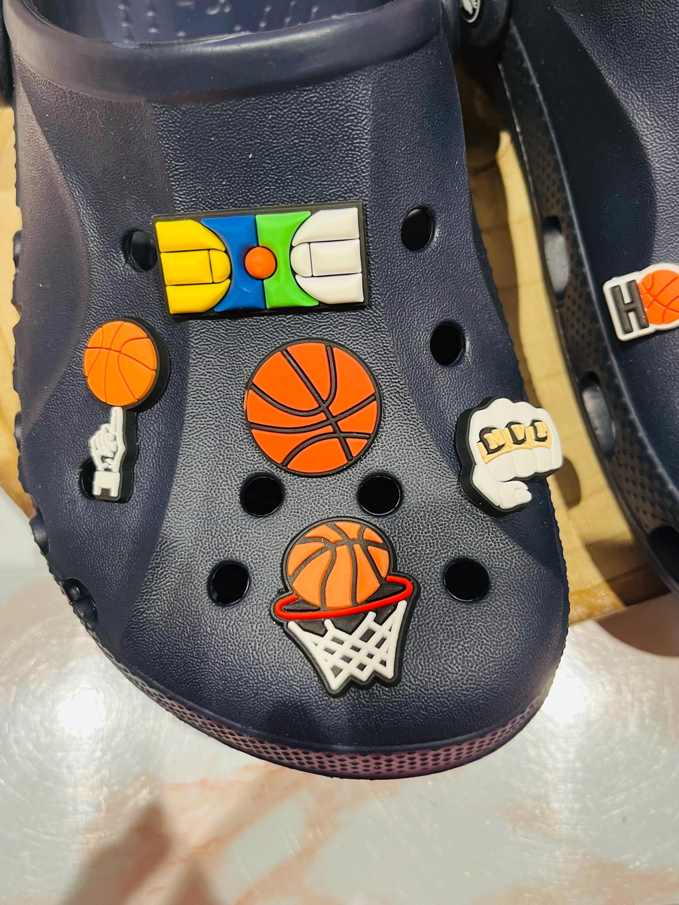 Basketball Croc Shoe Charms - 10 Piece Sport Shoe Accessories