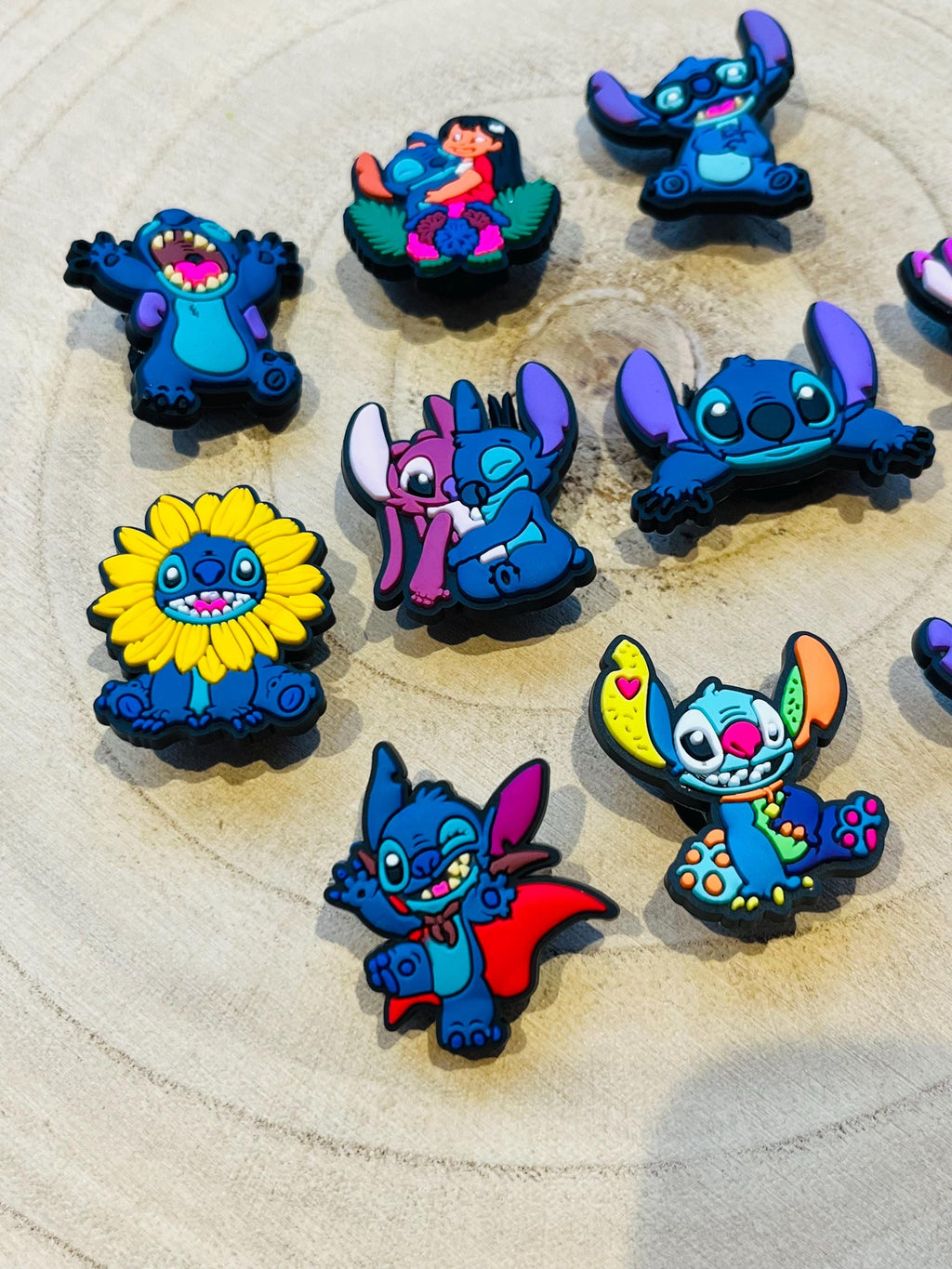 Lilo & Stitch Disney Shoe Charms Set of 10 Xmas Gifts Disneyland Ohana