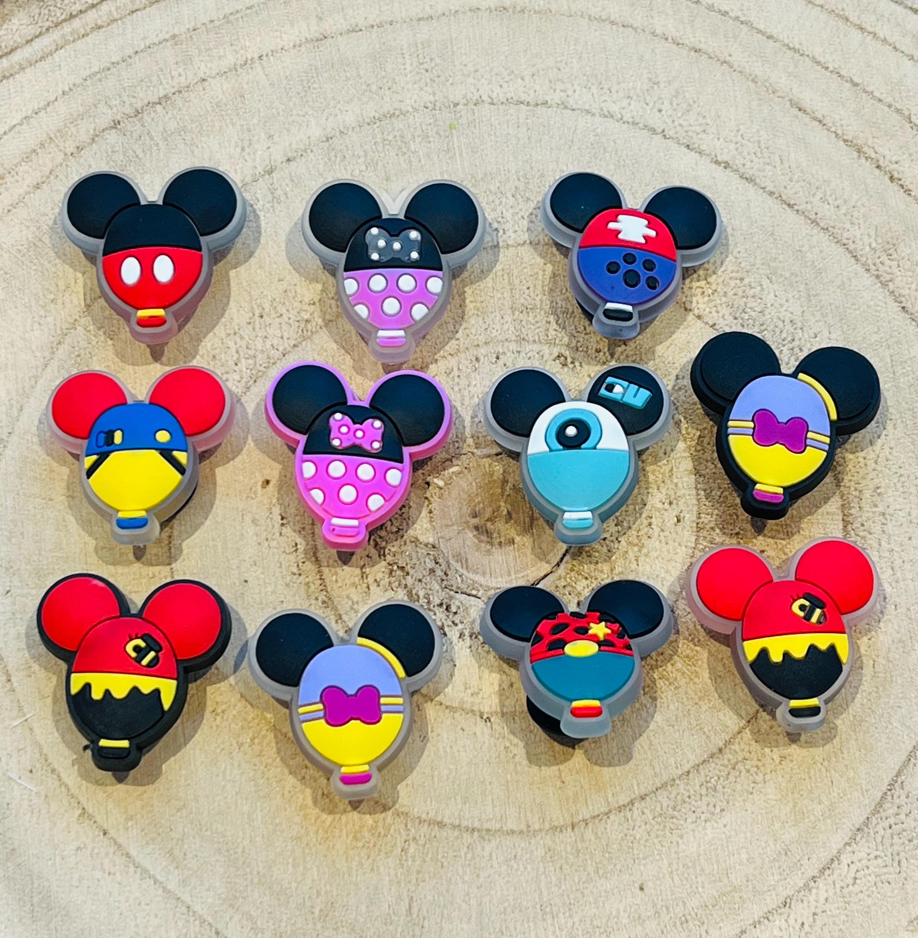 Mickey & Minnie Mouse Croc Charms | Shoe Decoration, Set of 11