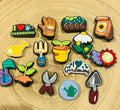 Gardening Croc Charms - 15 Piece Colorful Garden Clog Shoe Accessories