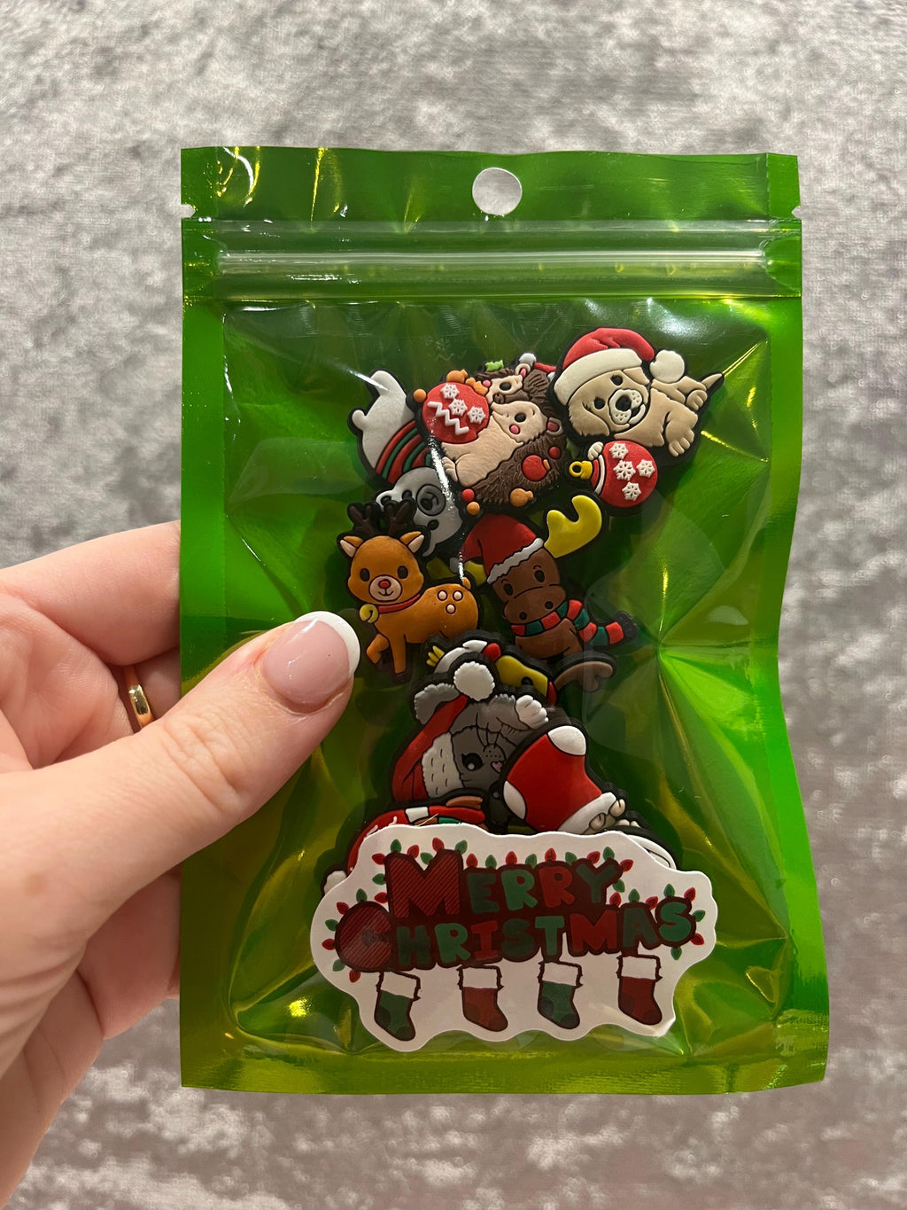 Animal Christmas Croc Charms - Stocking Fillers - PVC Custom Shoe Accessories Pack of 10