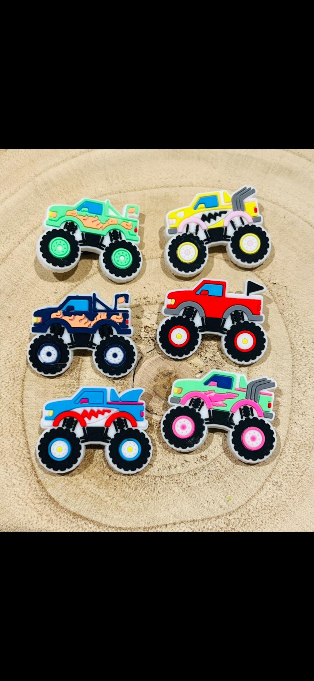 truck croc charm set pack of 6