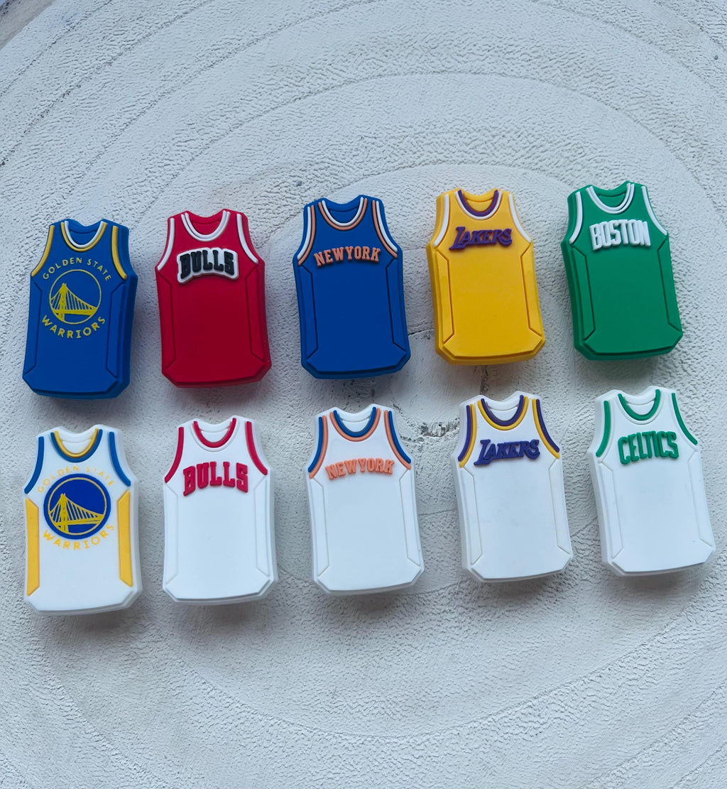 Basketball Jersey Croc Charms: NBA Team Bundle