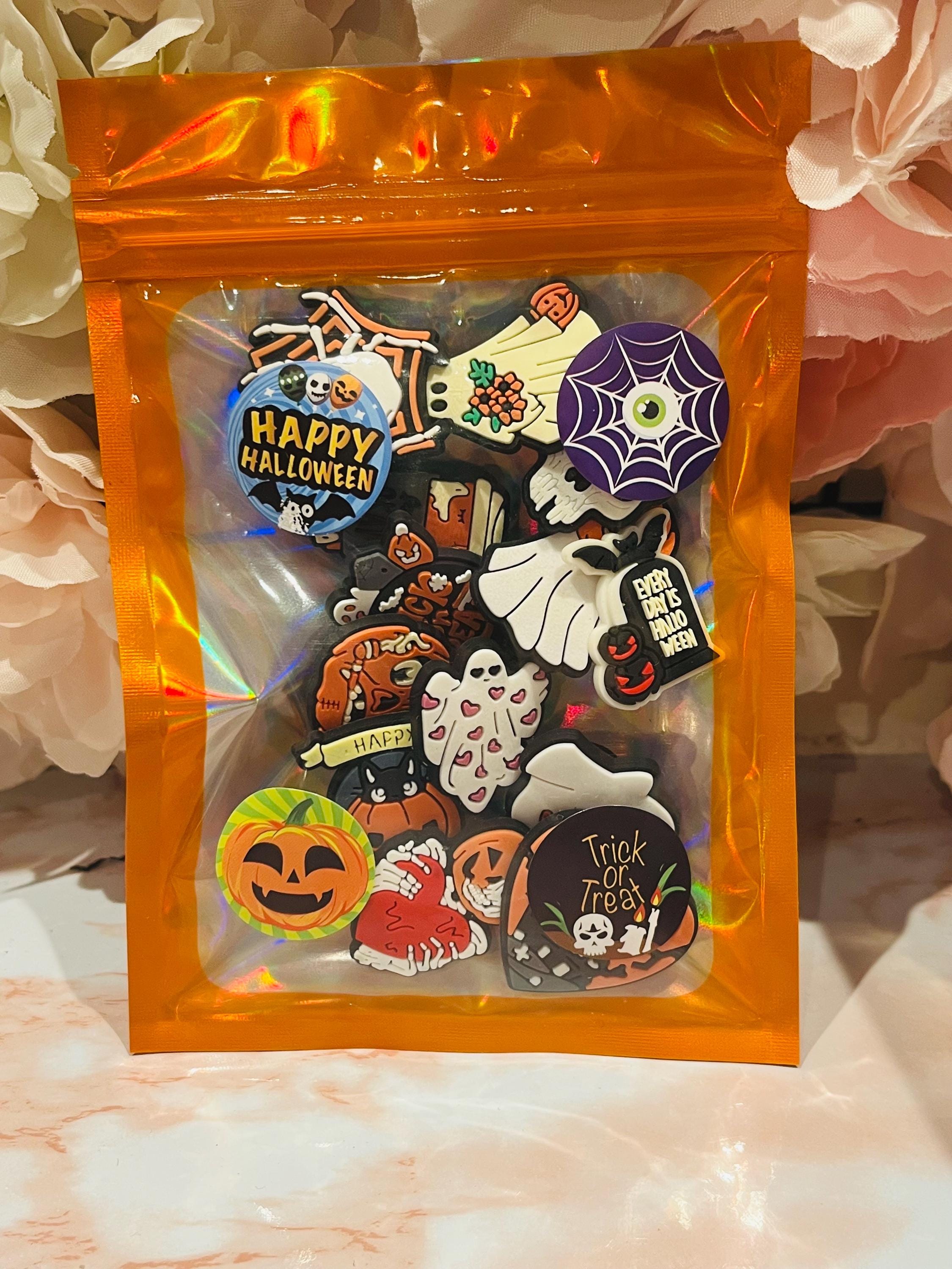 Halloween Croc Charms: Spooky Shoe Accessories, Set of 13