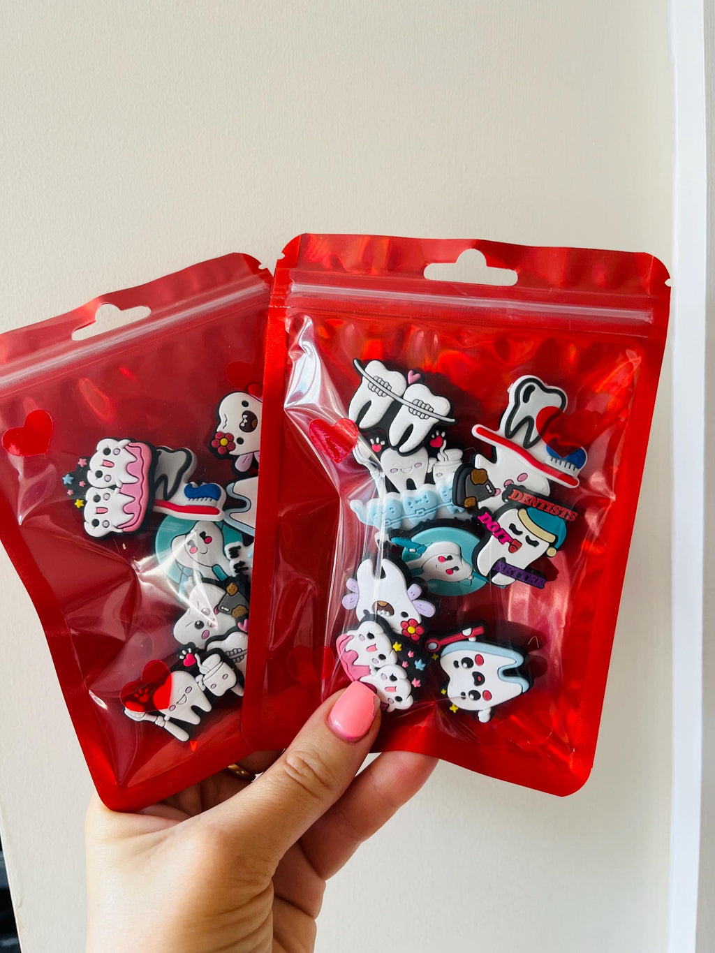 Dentist Croc Charms - Teeth, Toothbrush, Toothpaste - Set of 10