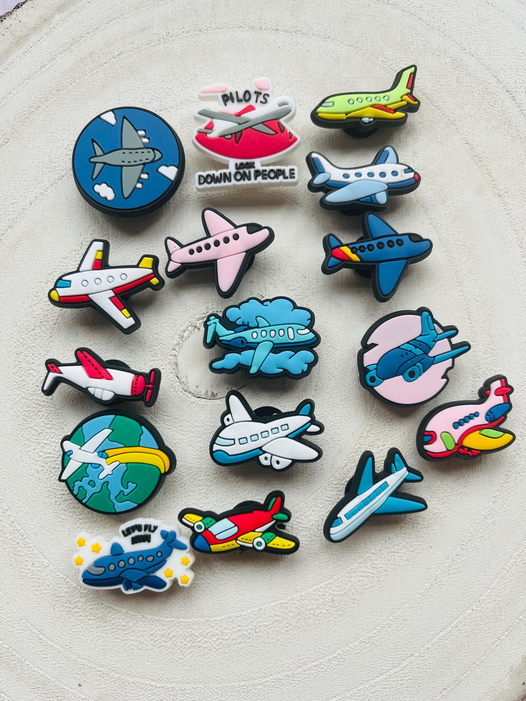 Airplane Shoe Charms: Boys Adventure Clog Accessories