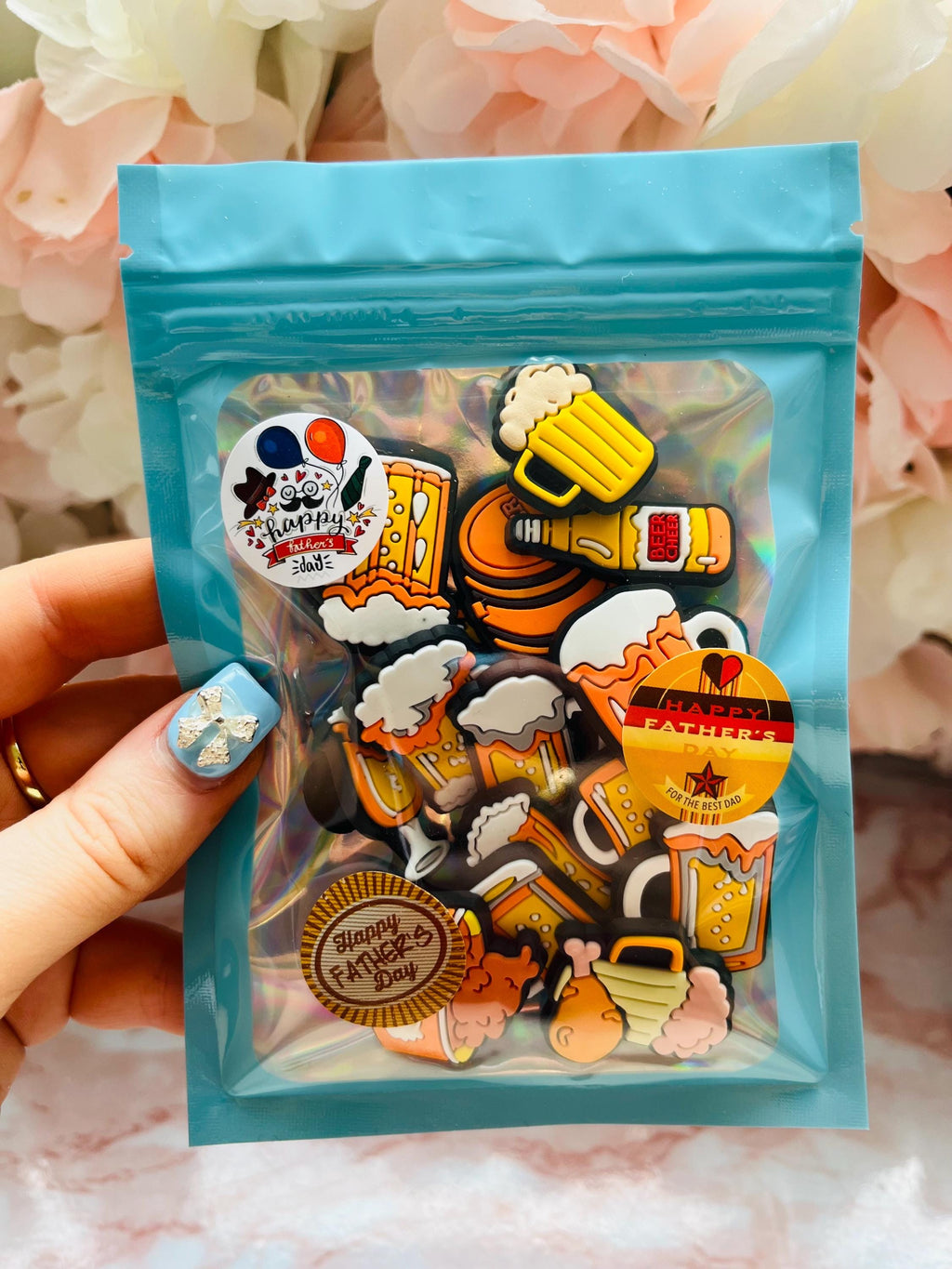 Beer Croc Charms: 15-Piece PVC Shoe Accessories